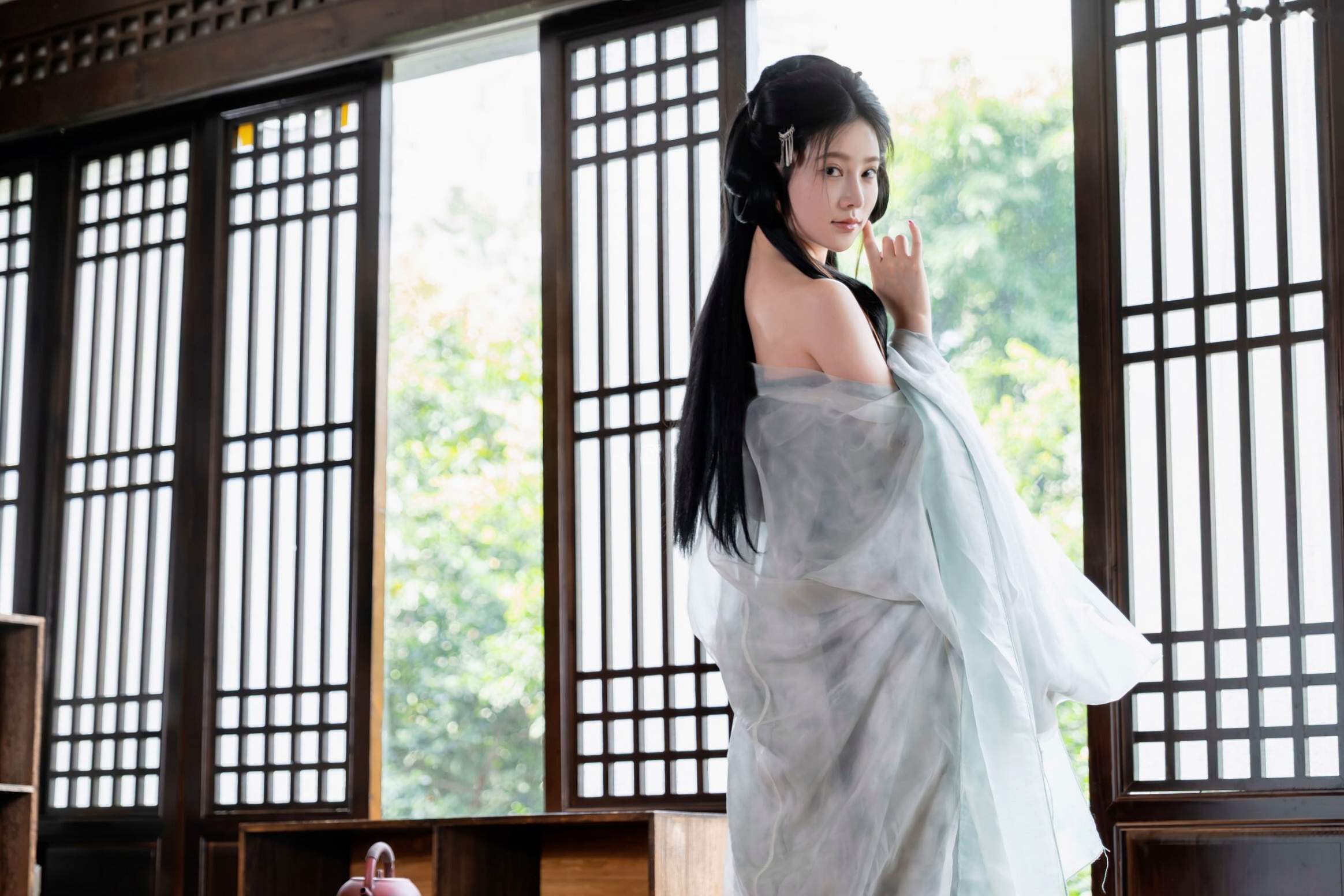 年年 - 浣溪沙 古风薄纱大尺度私房写真 极品女神性感诱惑