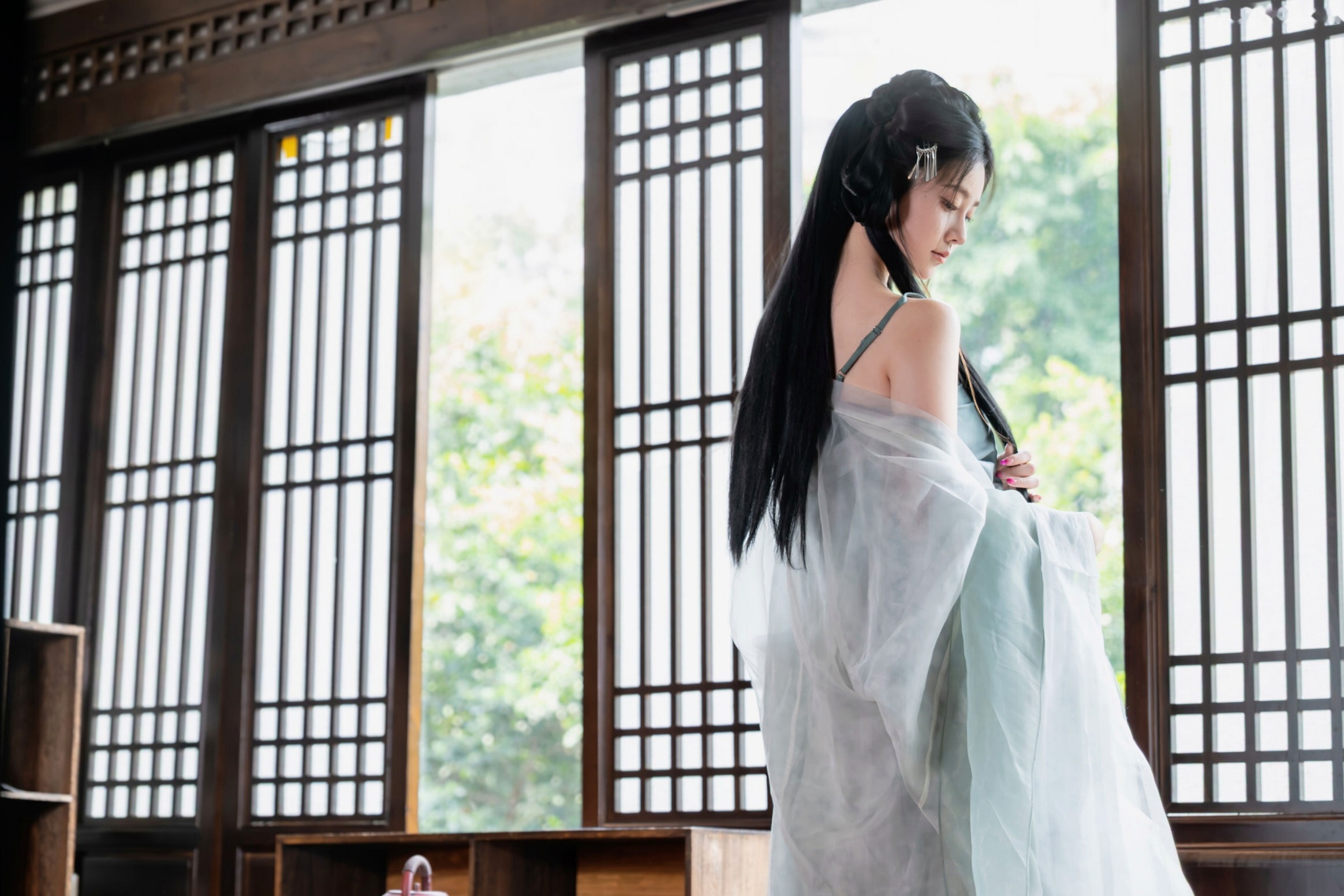 年年 - 浣溪沙 古风薄纱大尺度私房写真 极品女神性感诱惑