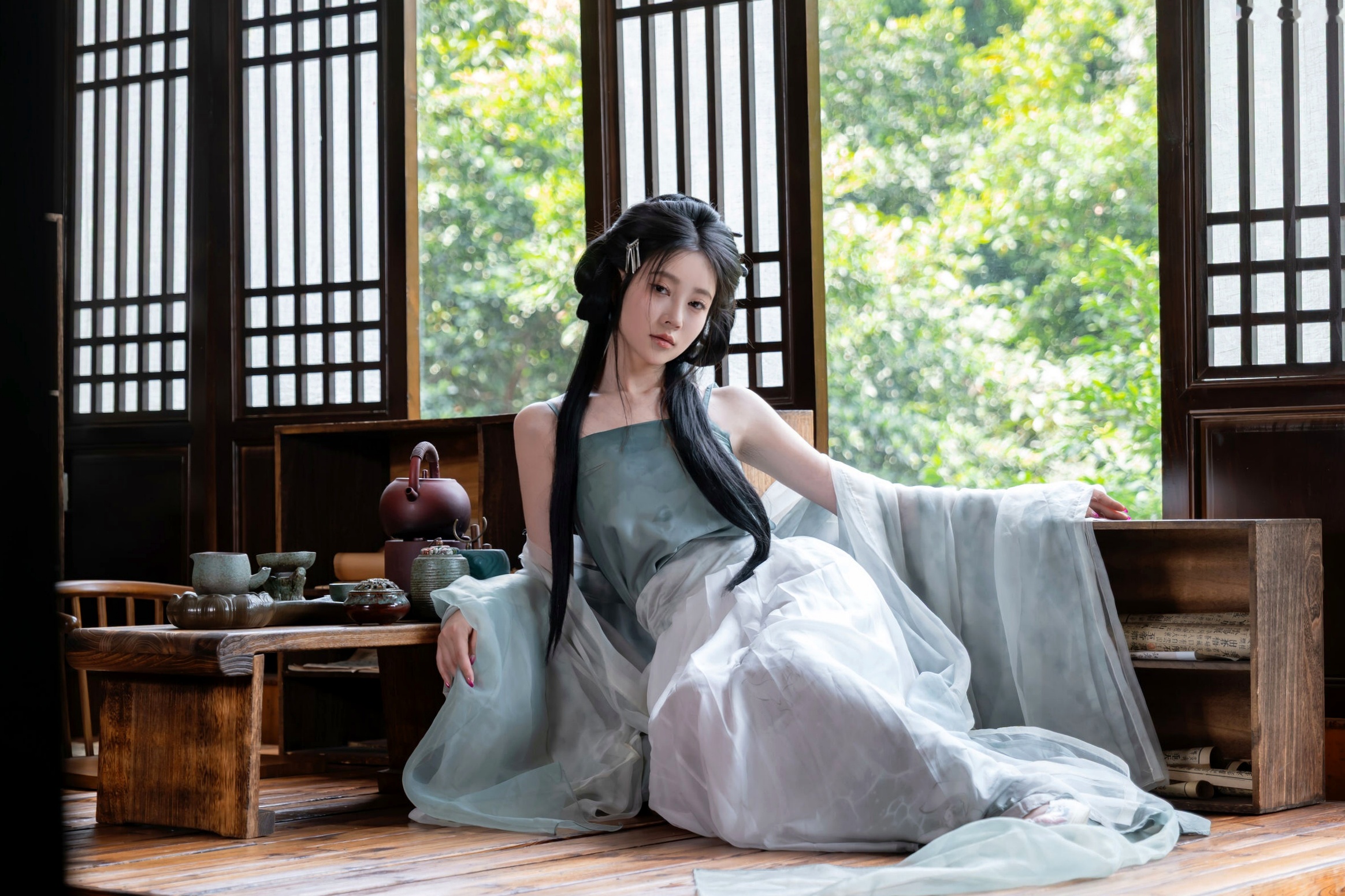 年年 - 浣溪沙 古风薄纱大尺度私房写真 极品女神性感诱惑