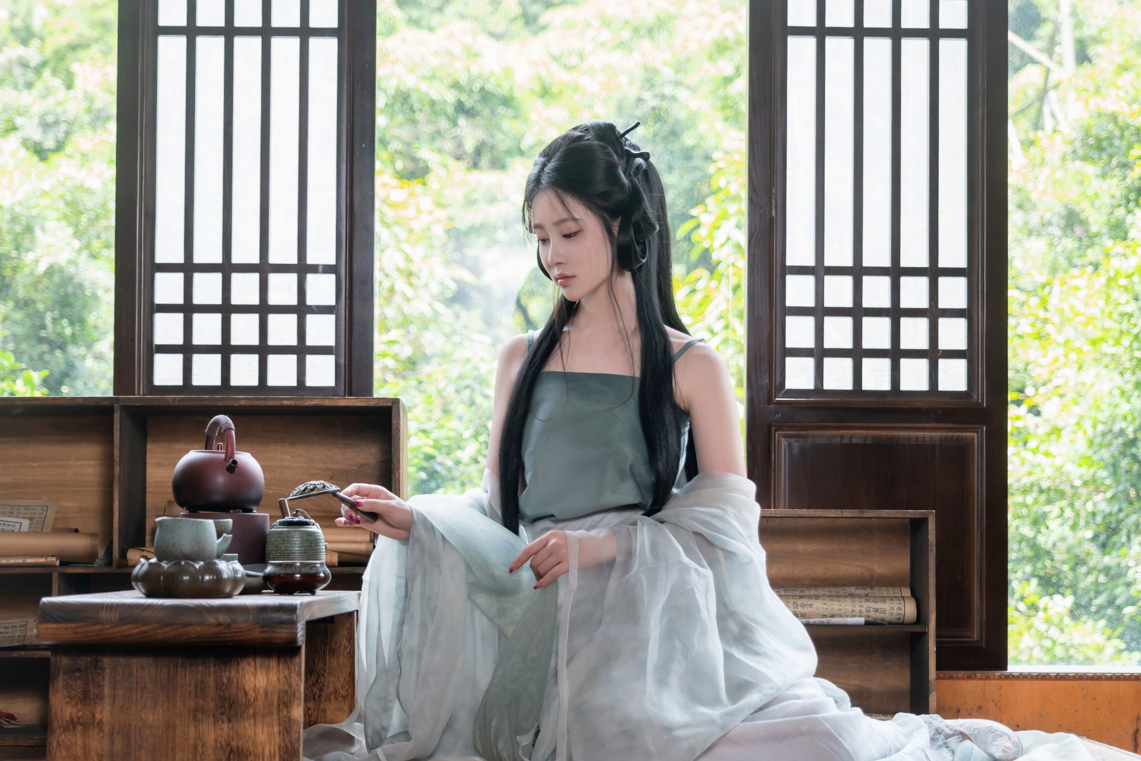 年年 - 浣溪沙 古风薄纱大尺度私房写真 极品女神性感诱惑