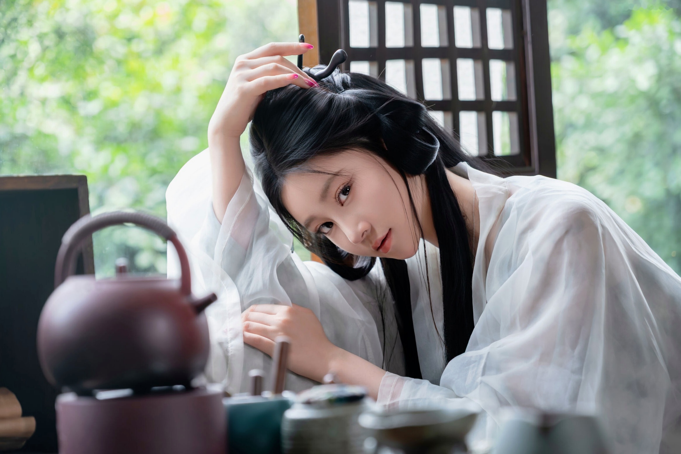 年年 - 浣溪沙 古风薄纱大尺度私房写真 极品女神性感诱惑