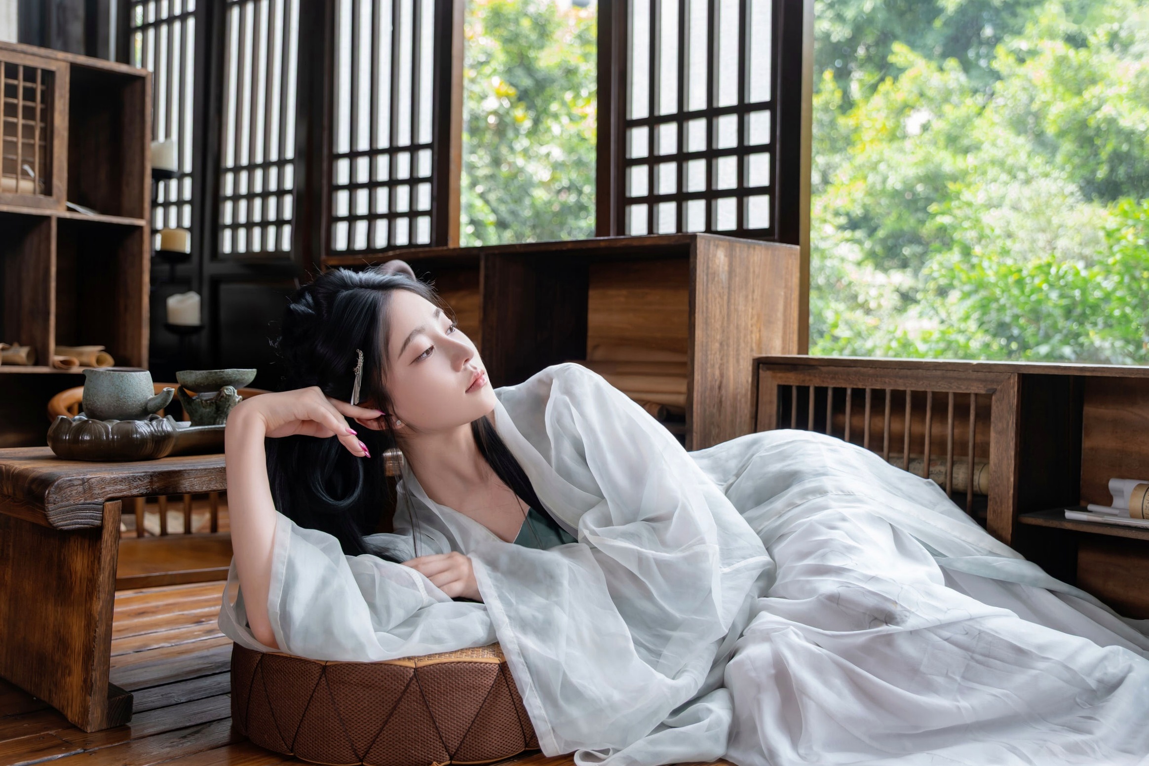 年年 - 浣溪沙 古风薄纱大尺度私房写真 极品女神性感诱惑