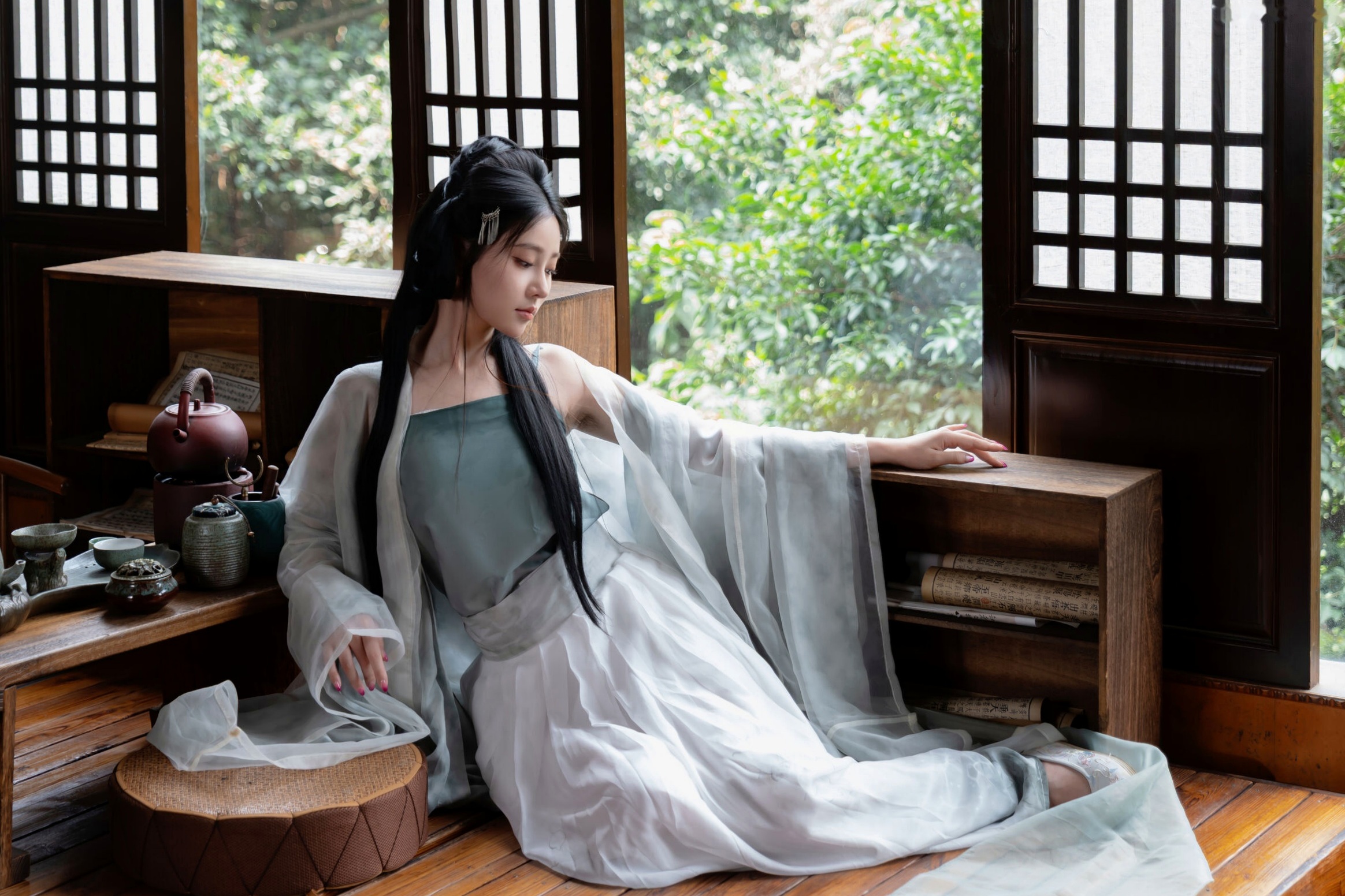 年年 - 浣溪沙 古风薄纱大尺度私房写真 极品女神性感诱惑
