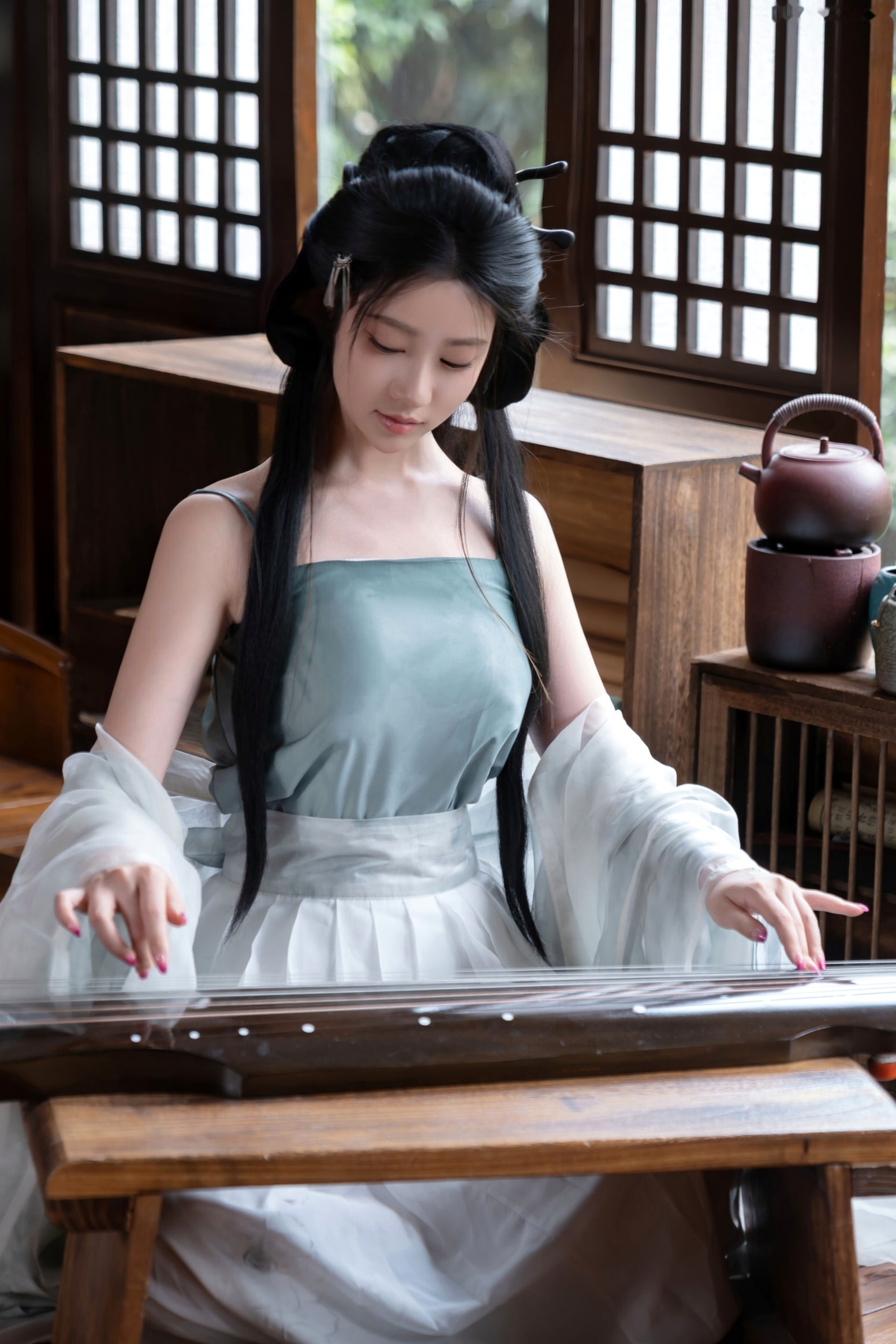 年年 - 浣溪沙 古风薄纱大尺度私房写真 极品女神性感诱惑