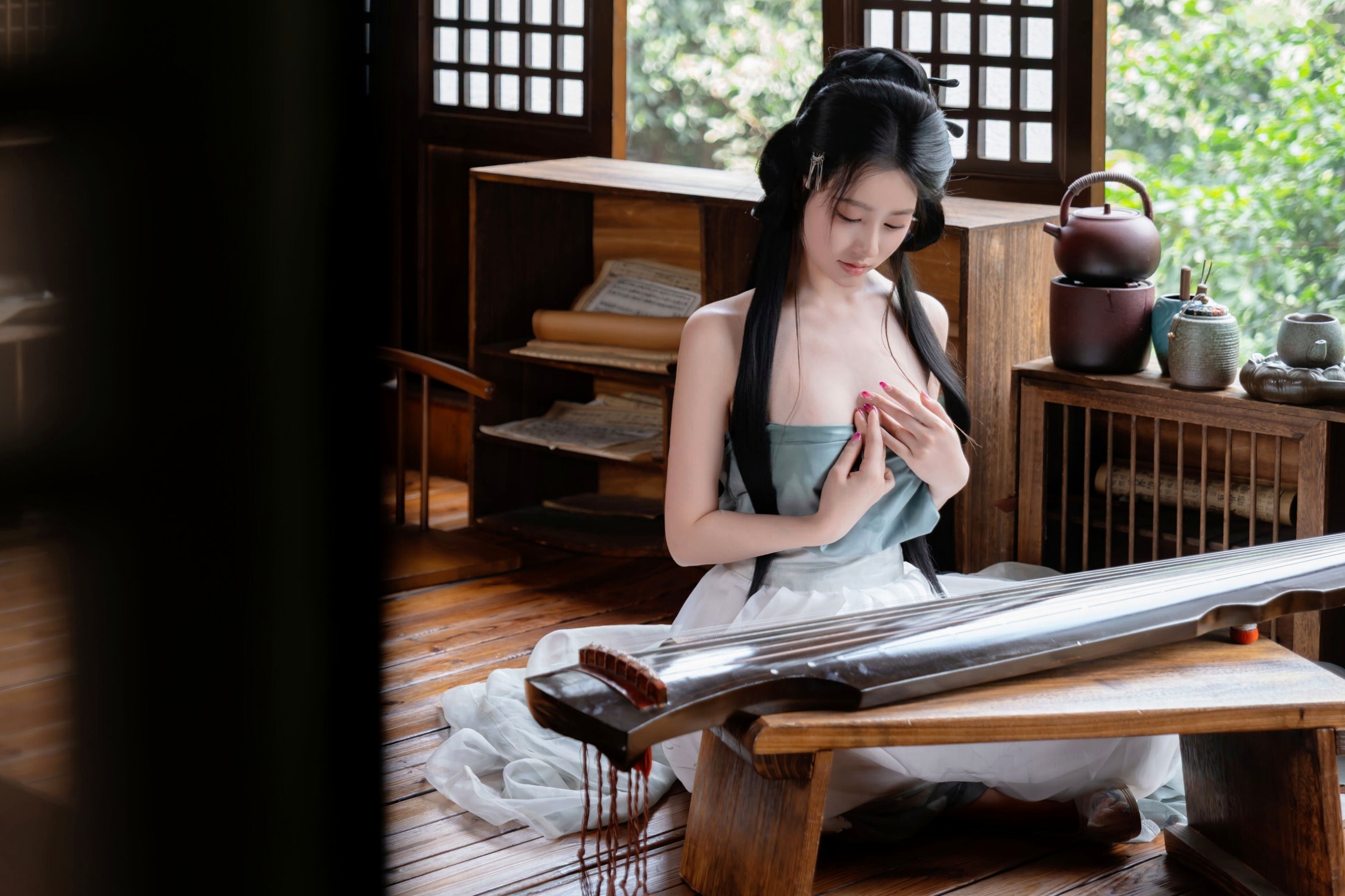 年年 - 浣溪沙 古风薄纱大尺度私房写真 极品女神性感诱惑