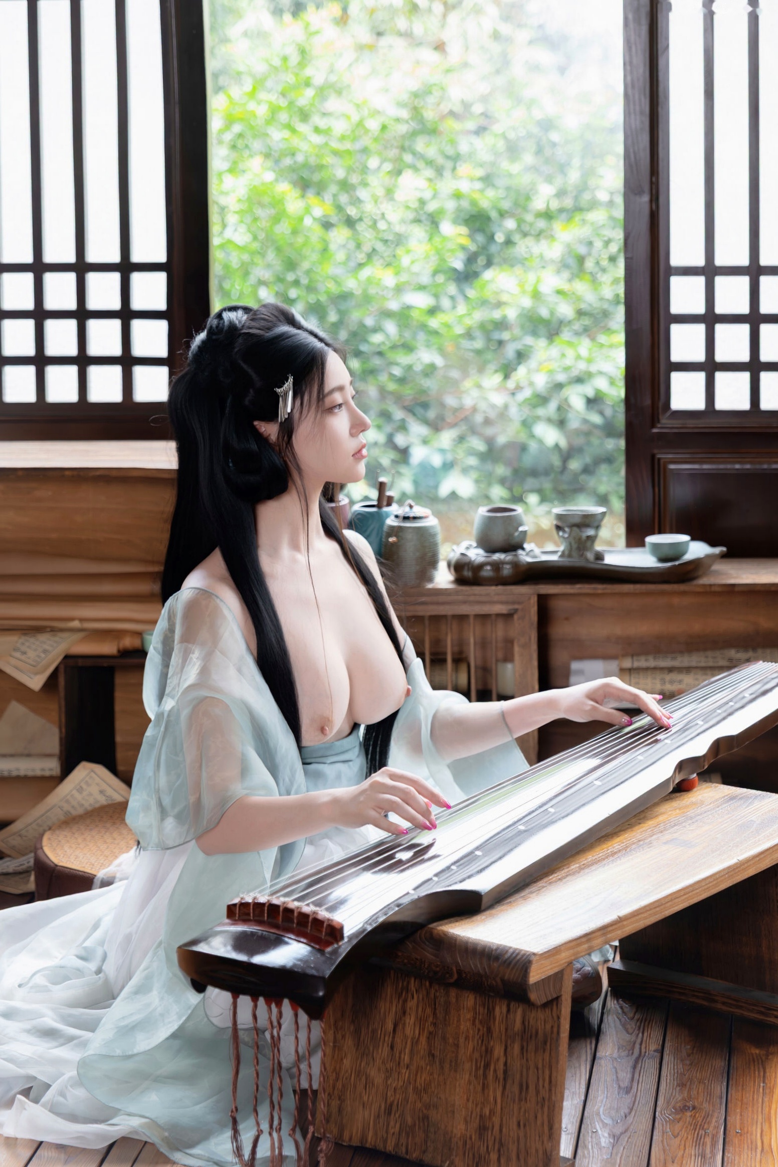 年年 - 浣溪沙 古风薄纱大尺度私房写真 极品女神性感诱惑