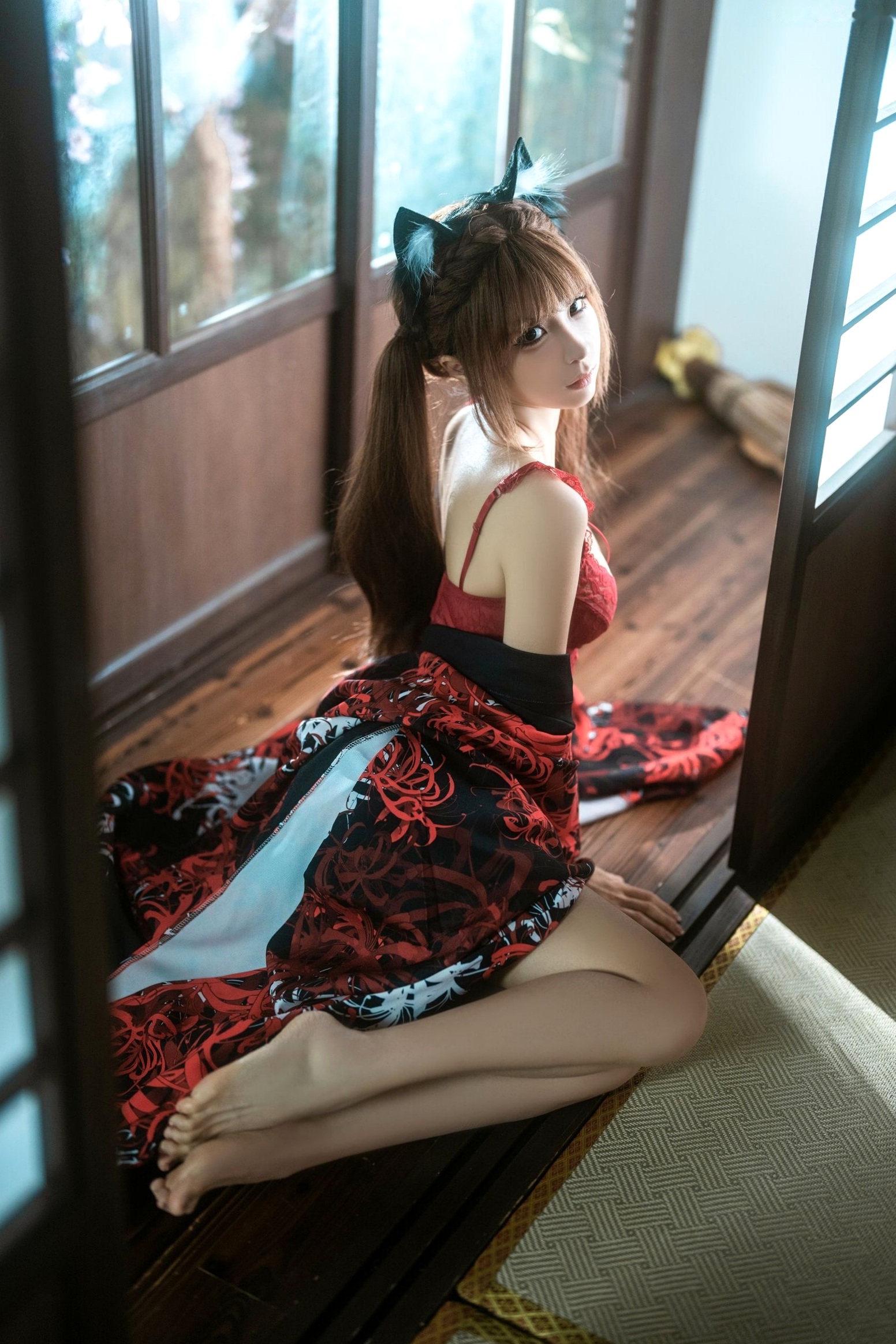蠢沫沫《捆绑和服》日式风情私房性感内衣写真