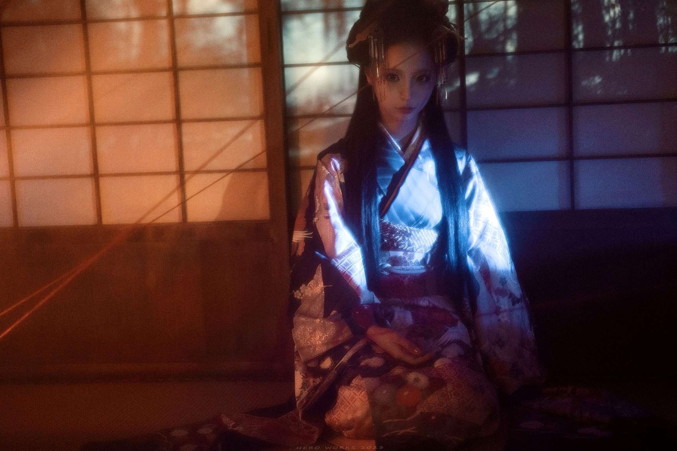 蠢沫沫-2024年会员《祥瑞》和服古风角色扮演冷艳诱惑写真