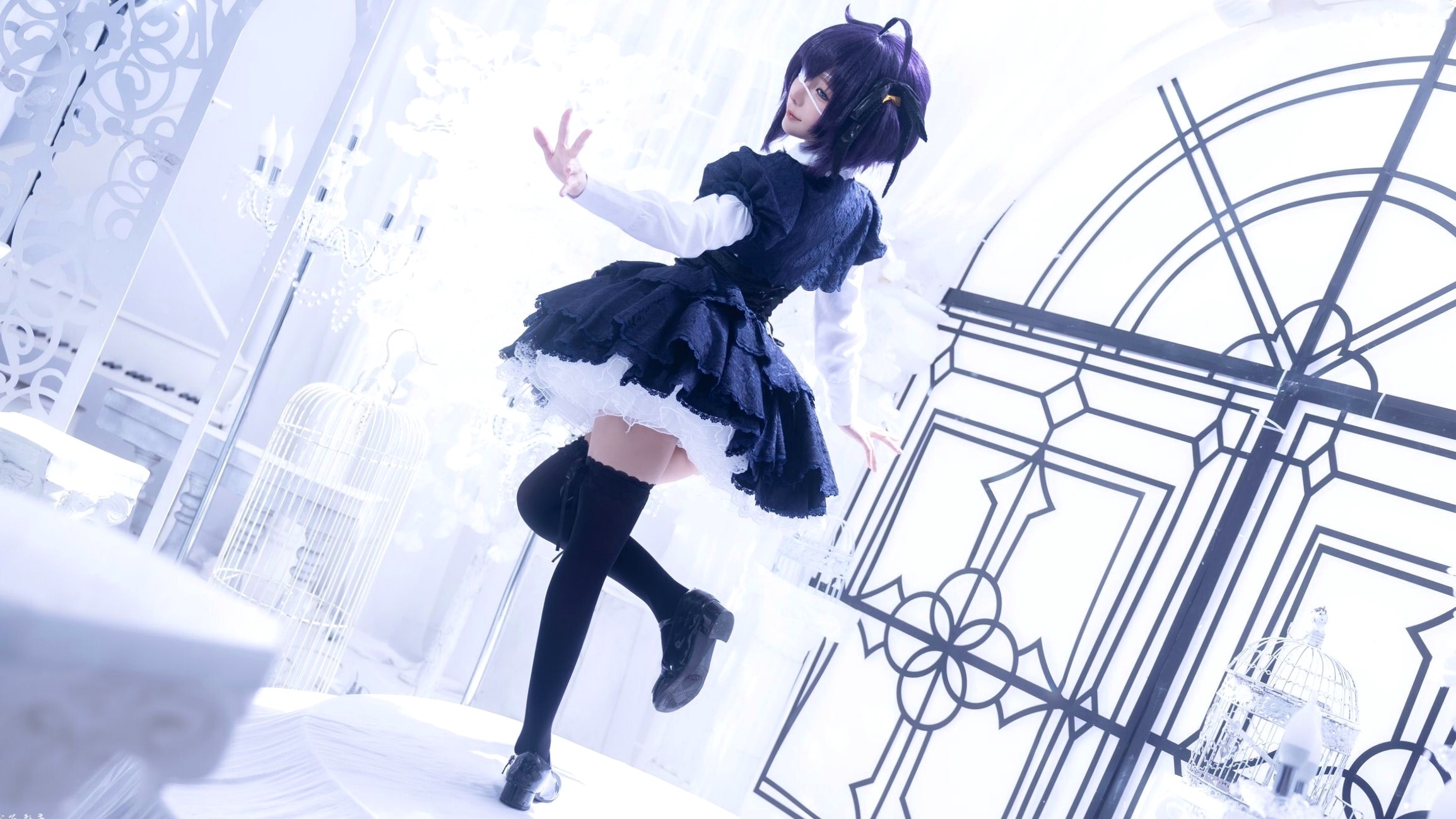 蠢沫沫-教主-六花原皮 梦幻哥特萝莉中二病邪王真眼Cosplay写真