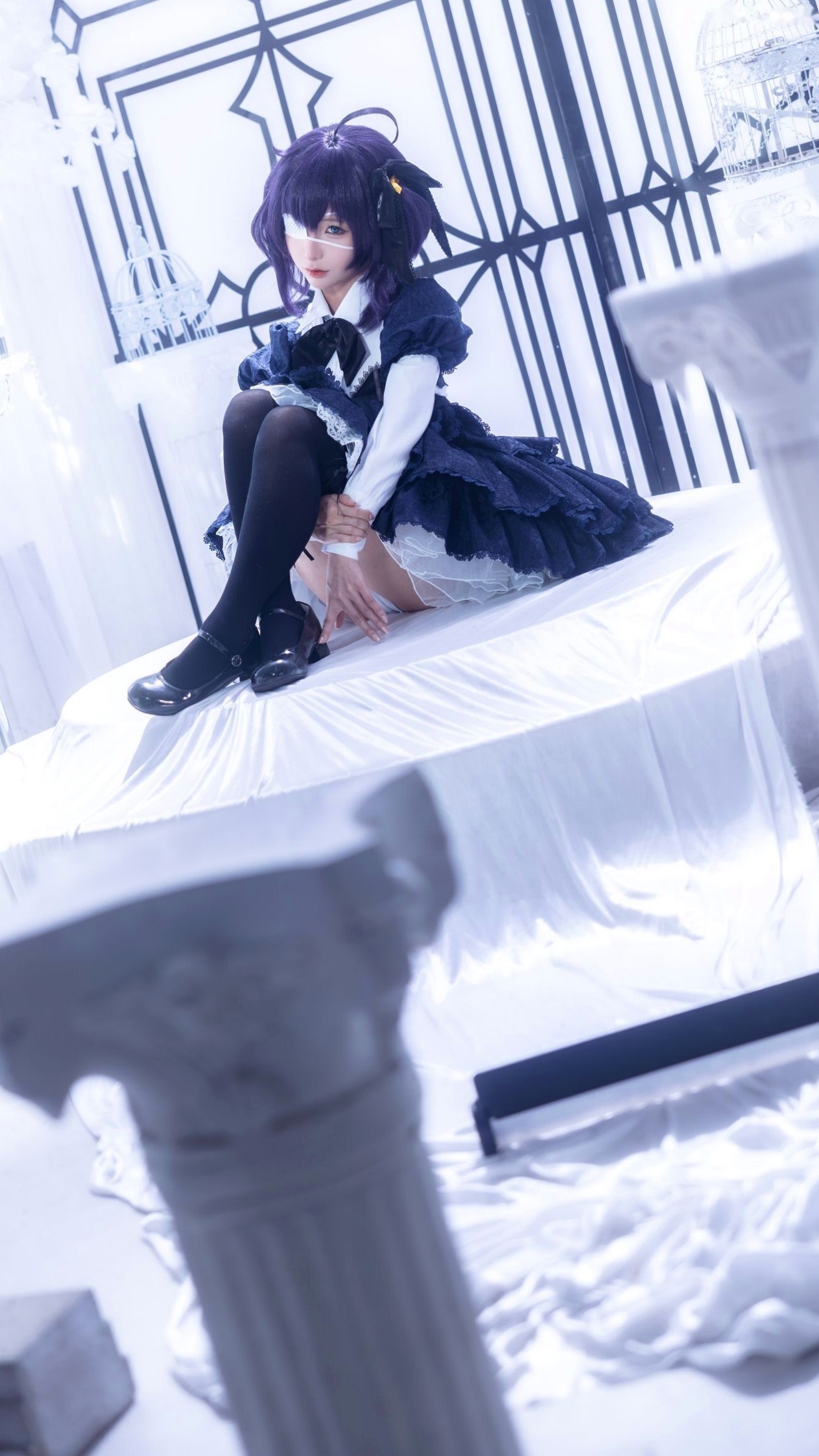 蠢沫沫-教主-六花原皮 梦幻哥特萝莉中二病邪王真眼Cosplay写真