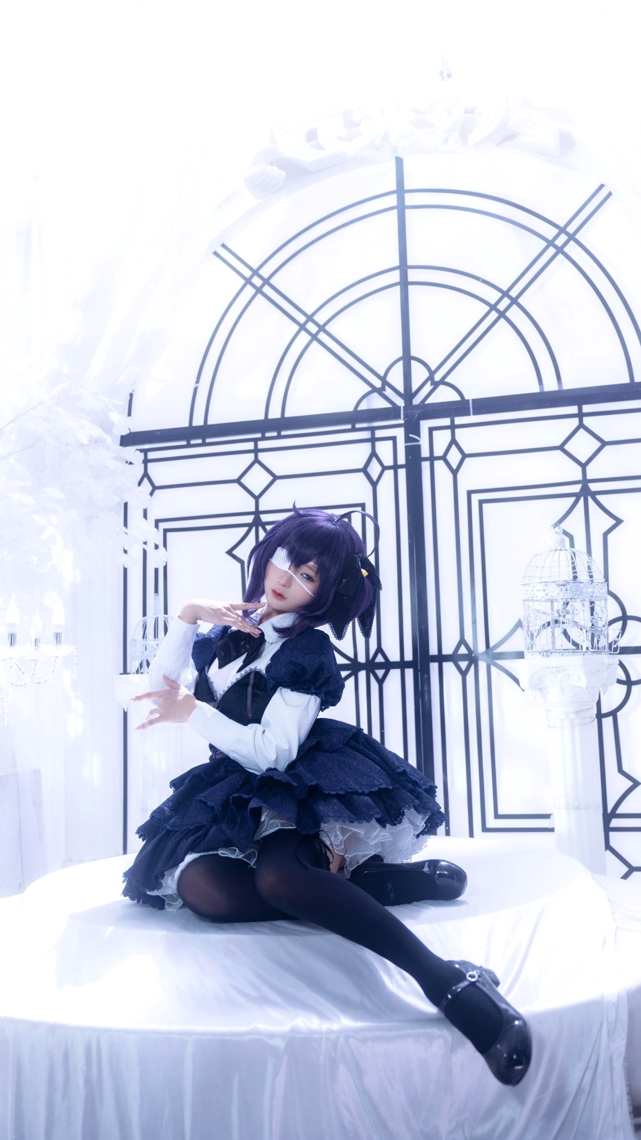 蠢沫沫-教主-六花原皮 梦幻哥特萝莉中二病邪王真眼Cosplay写真