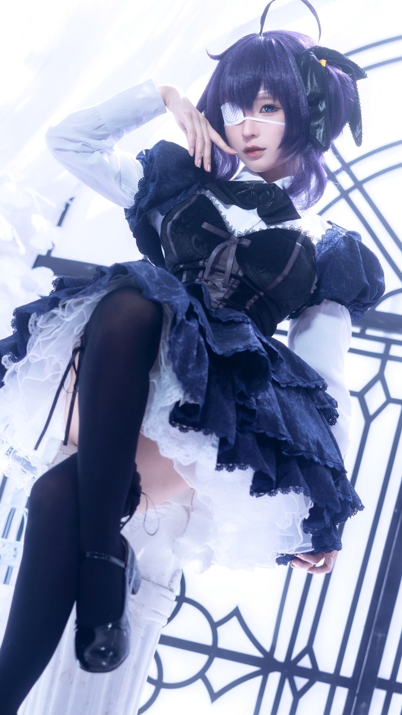 蠢沫沫-教主-六花原皮 梦幻哥特萝莉中二病邪王真眼Cosplay写真