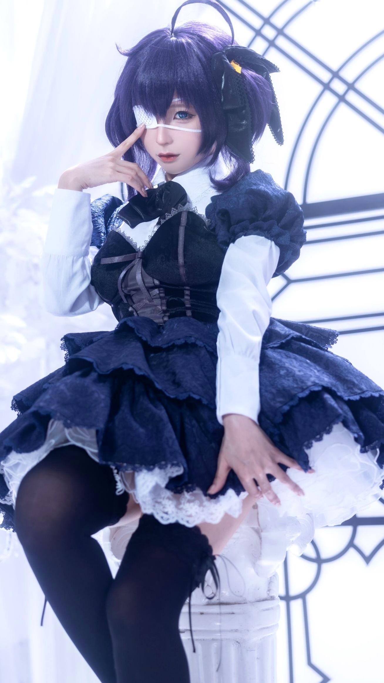 蠢沫沫-教主-六花原皮 梦幻哥特萝莉中二病邪王真眼Cosplay写真