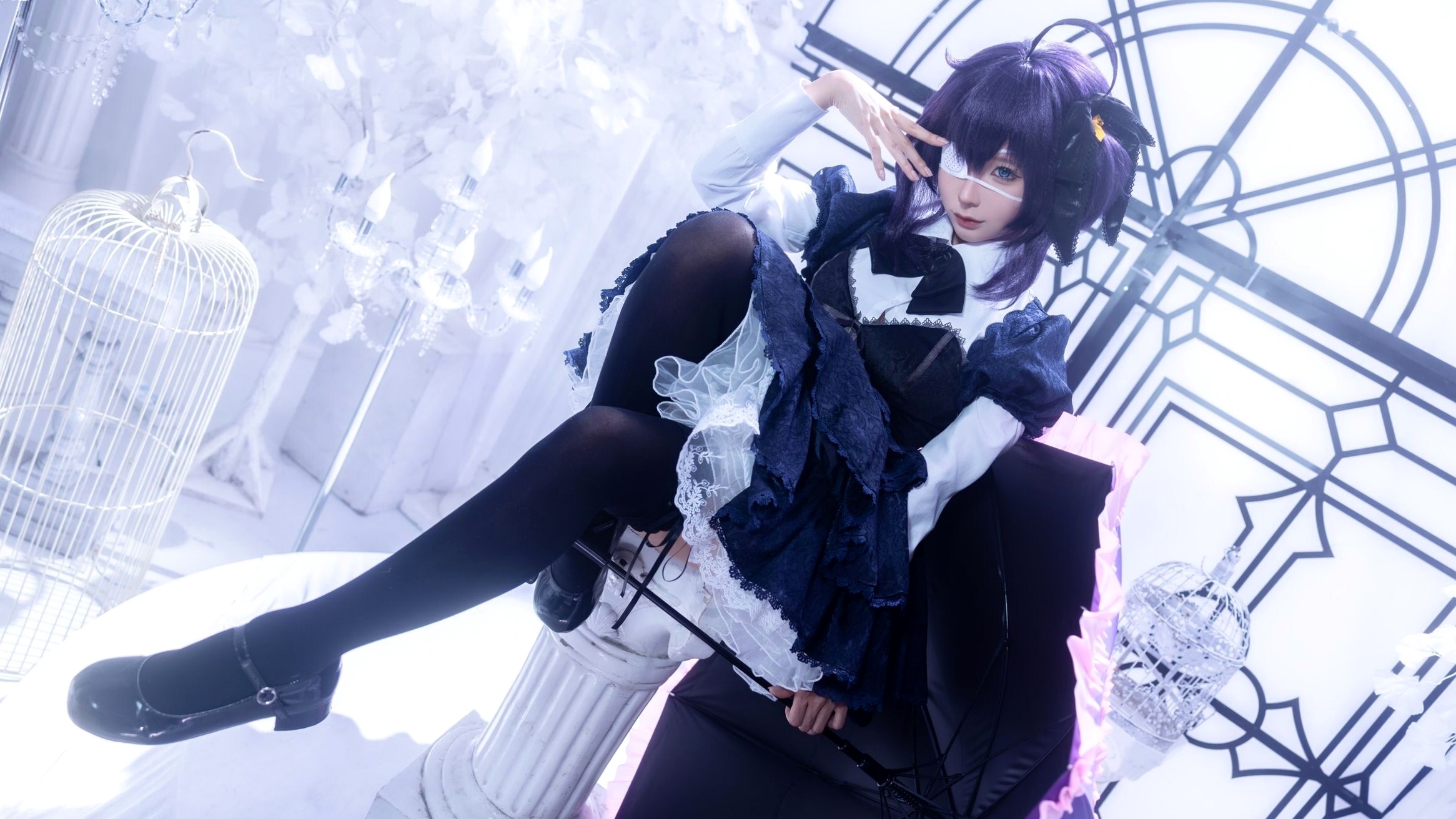 蠢沫沫-教主-六花原皮 梦幻哥特萝莉中二病邪王真眼Cosplay写真