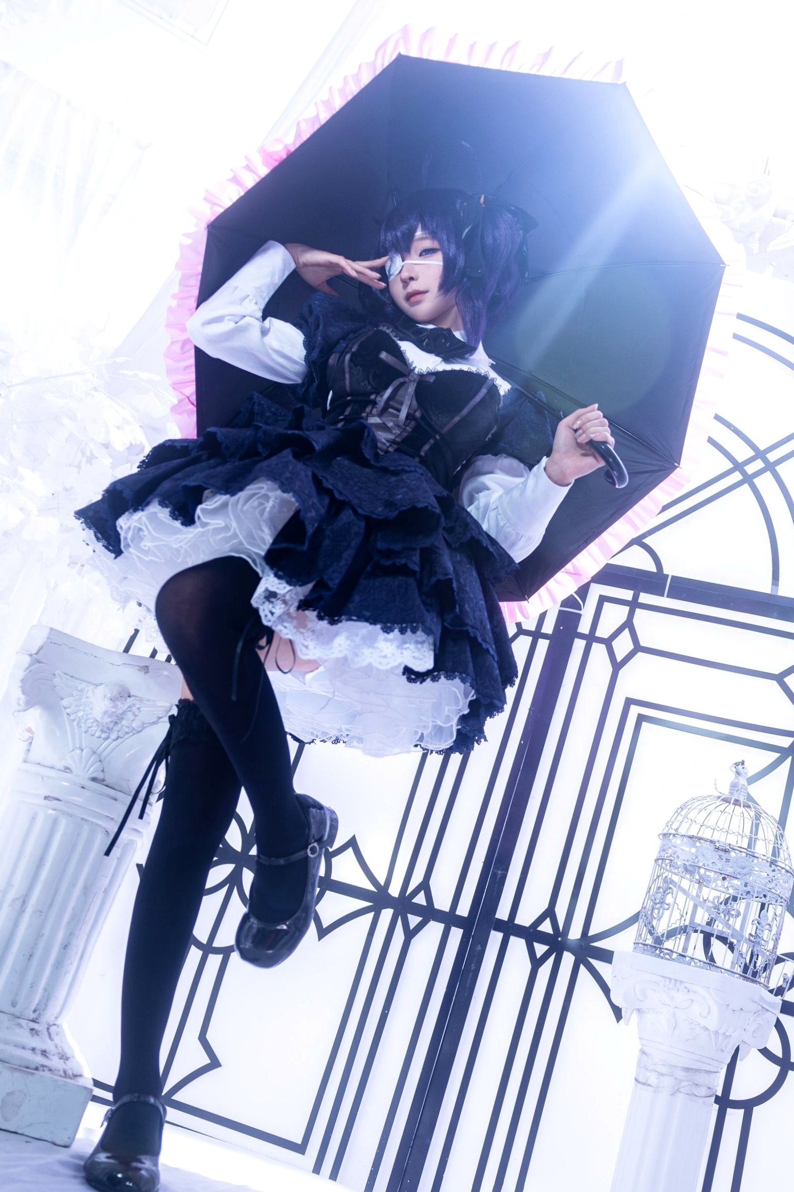 蠢沫沫-教主-六花原皮 梦幻哥特萝莉中二病邪王真眼Cosplay写真