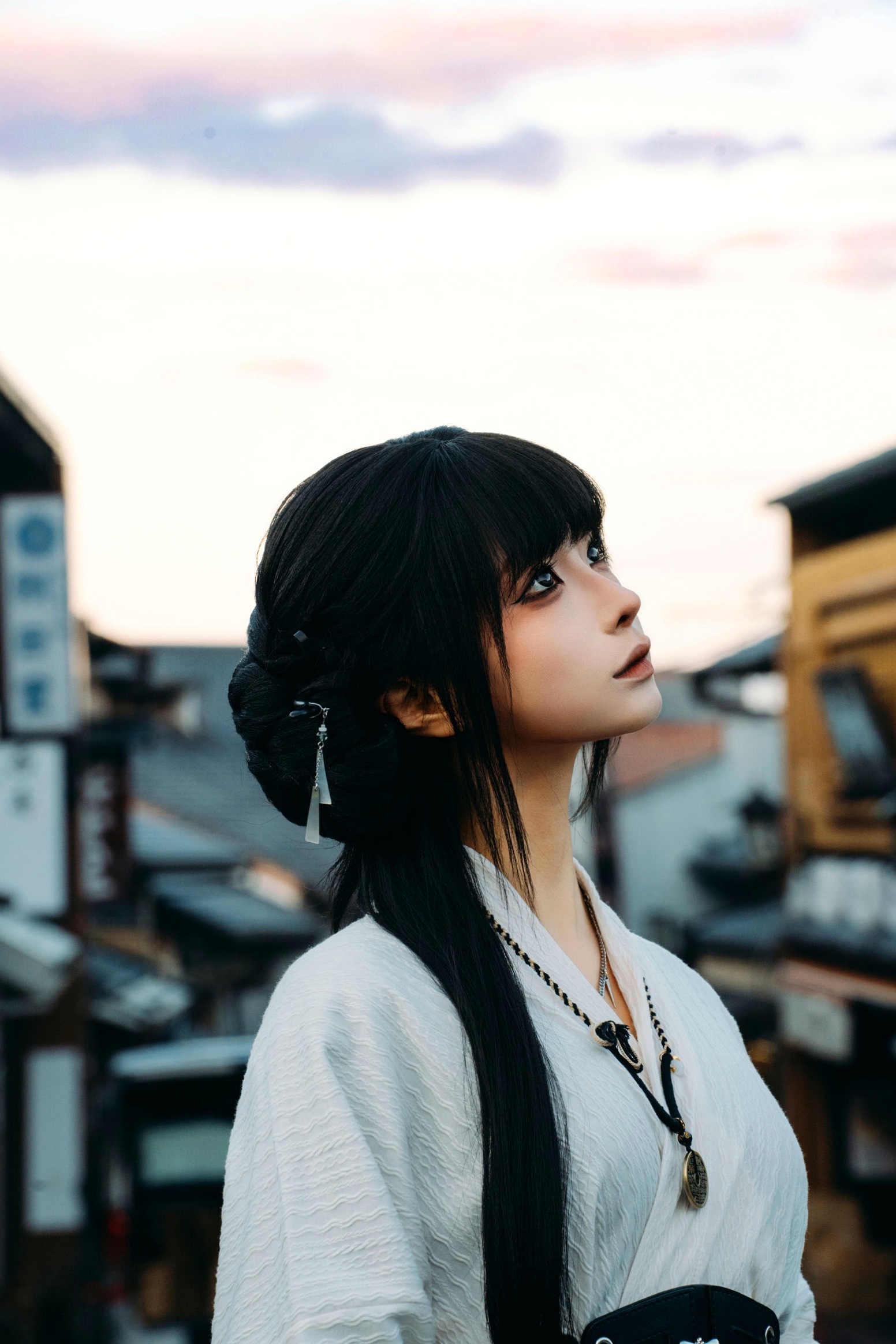 蠢沫沫-秋寻上 日系校服制服与大阪街拍性感写真