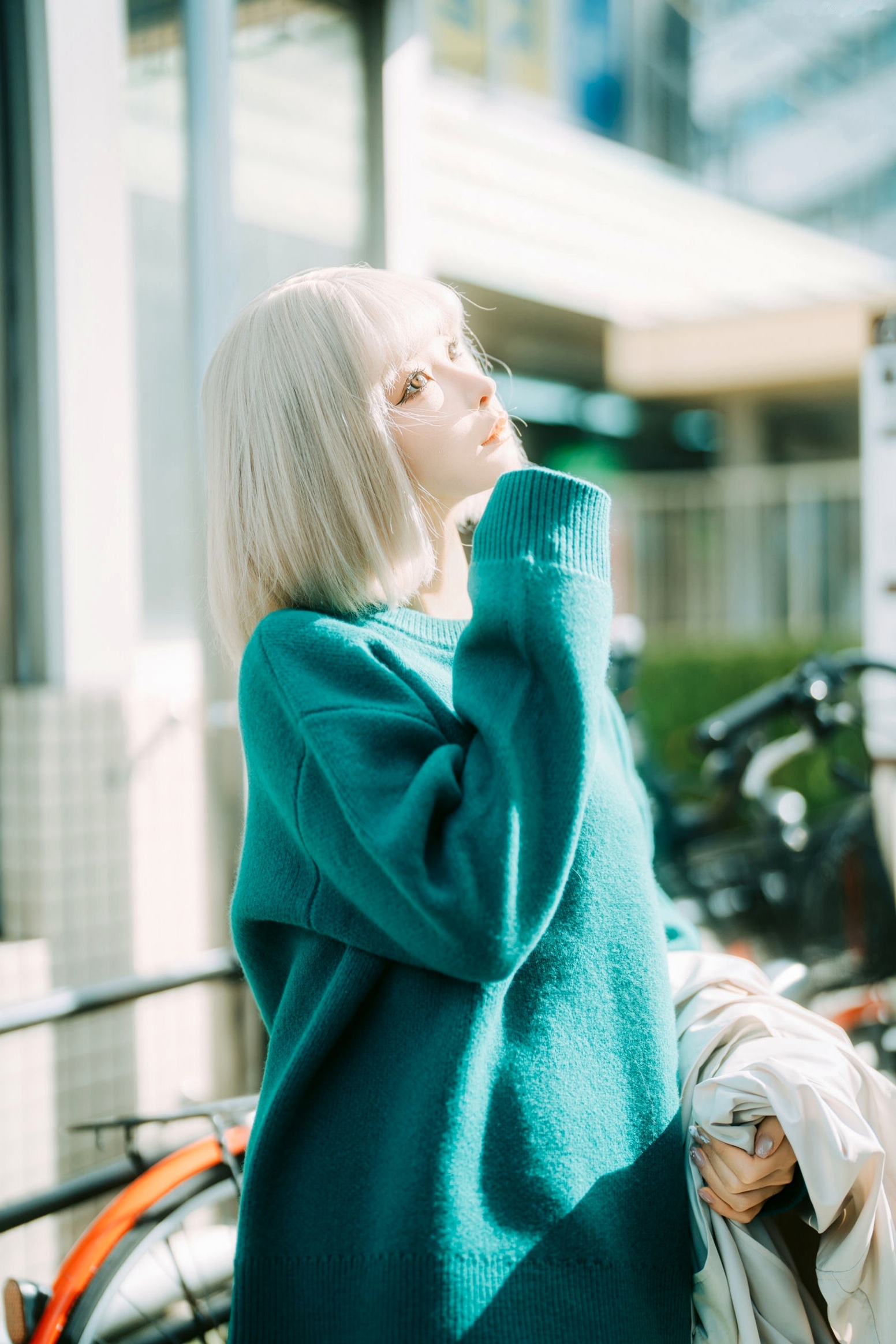 蠢沫沫-秋寻上 日系校服制服与大阪街拍性感写真