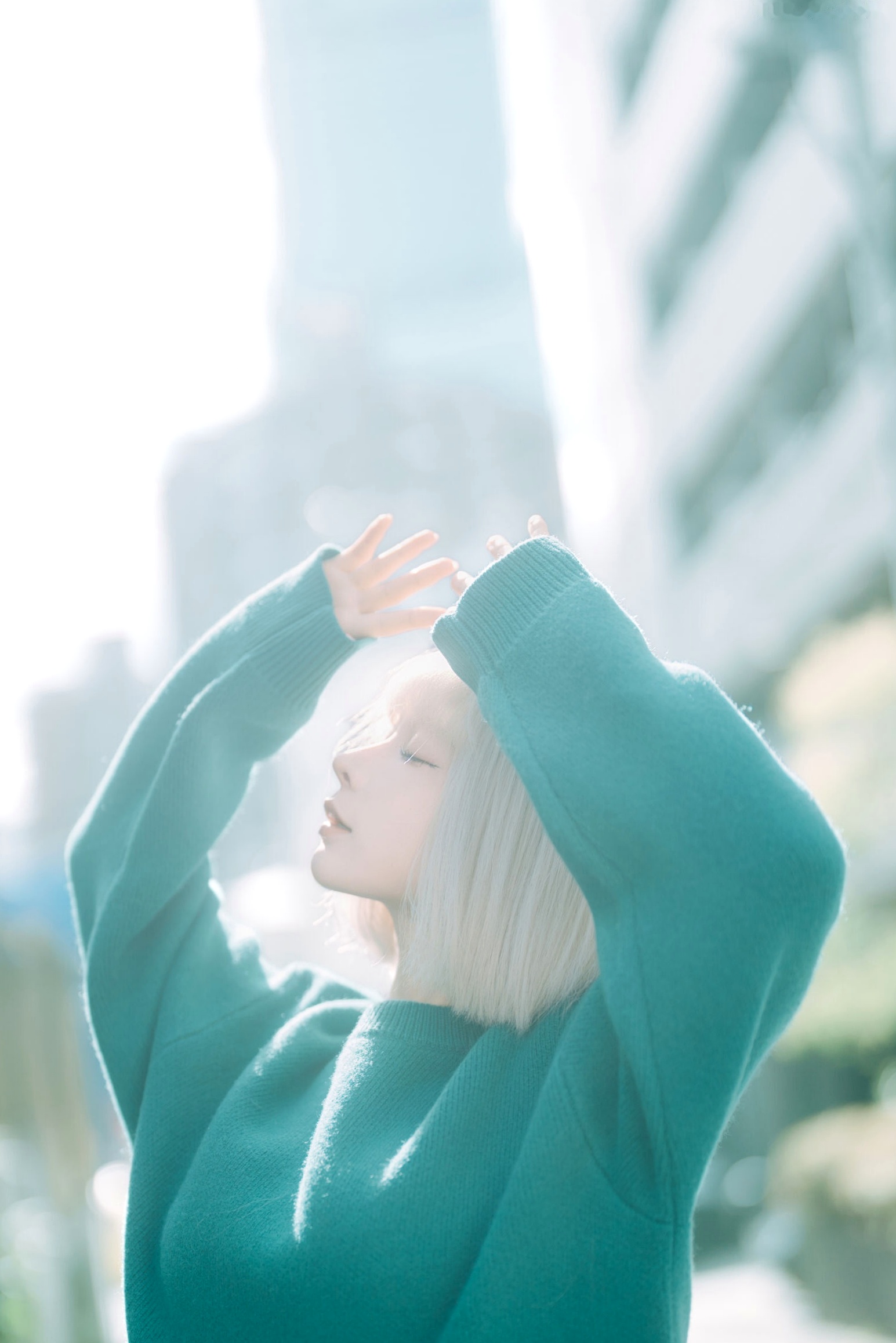 蠢沫沫-秋寻上 日系校服制服与大阪街拍性感写真