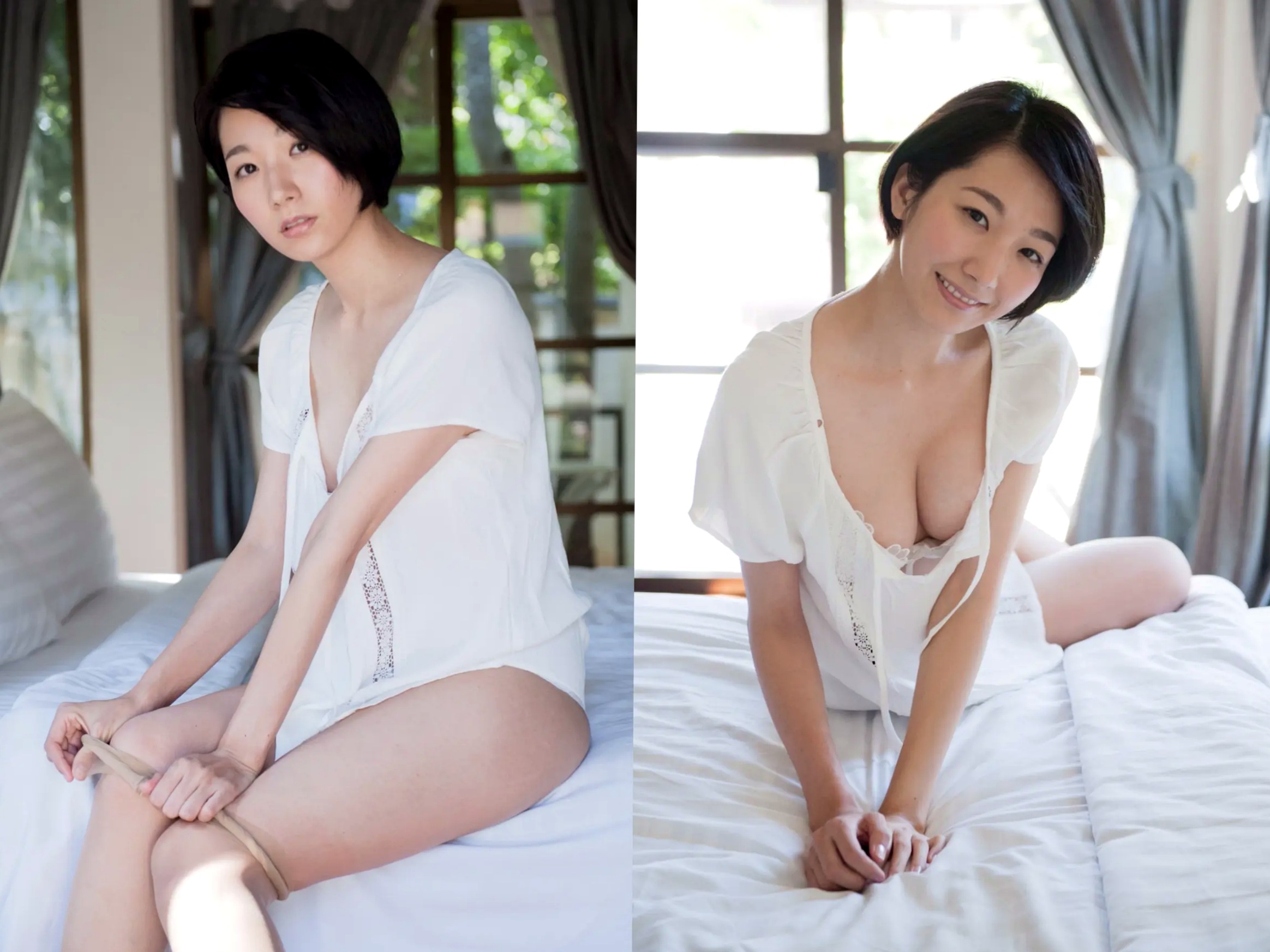大塚びる - 甘いくちびる vol.1 日本短发女神居家白色内衣性感私房写真集
