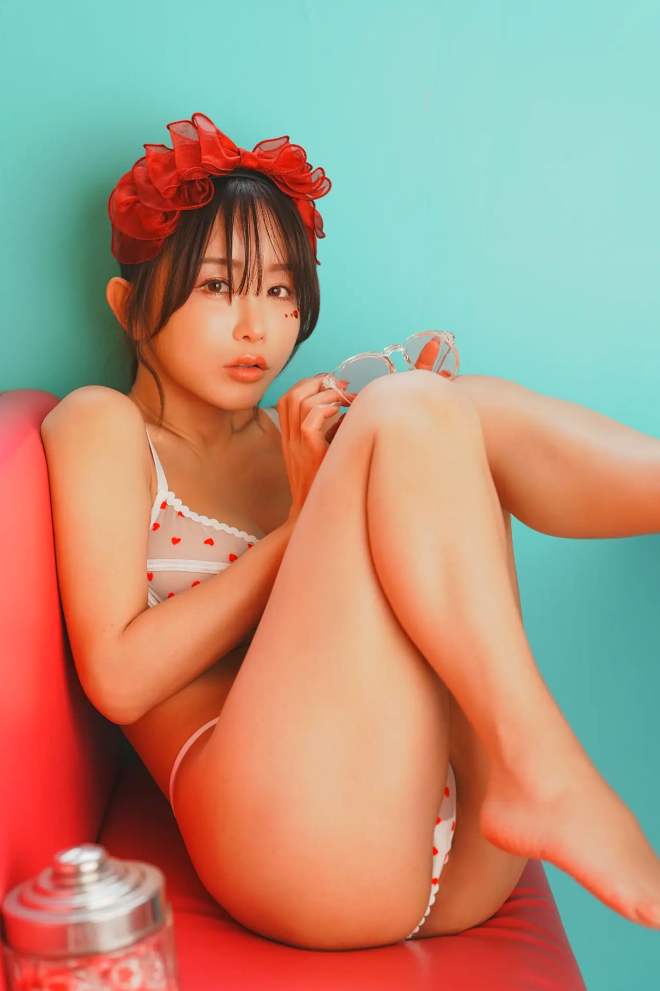 いくみ (193iKkyu3) 浪漫情人节甜美写真,身穿可爱爱心内衣,演绎极致性感诱惑
