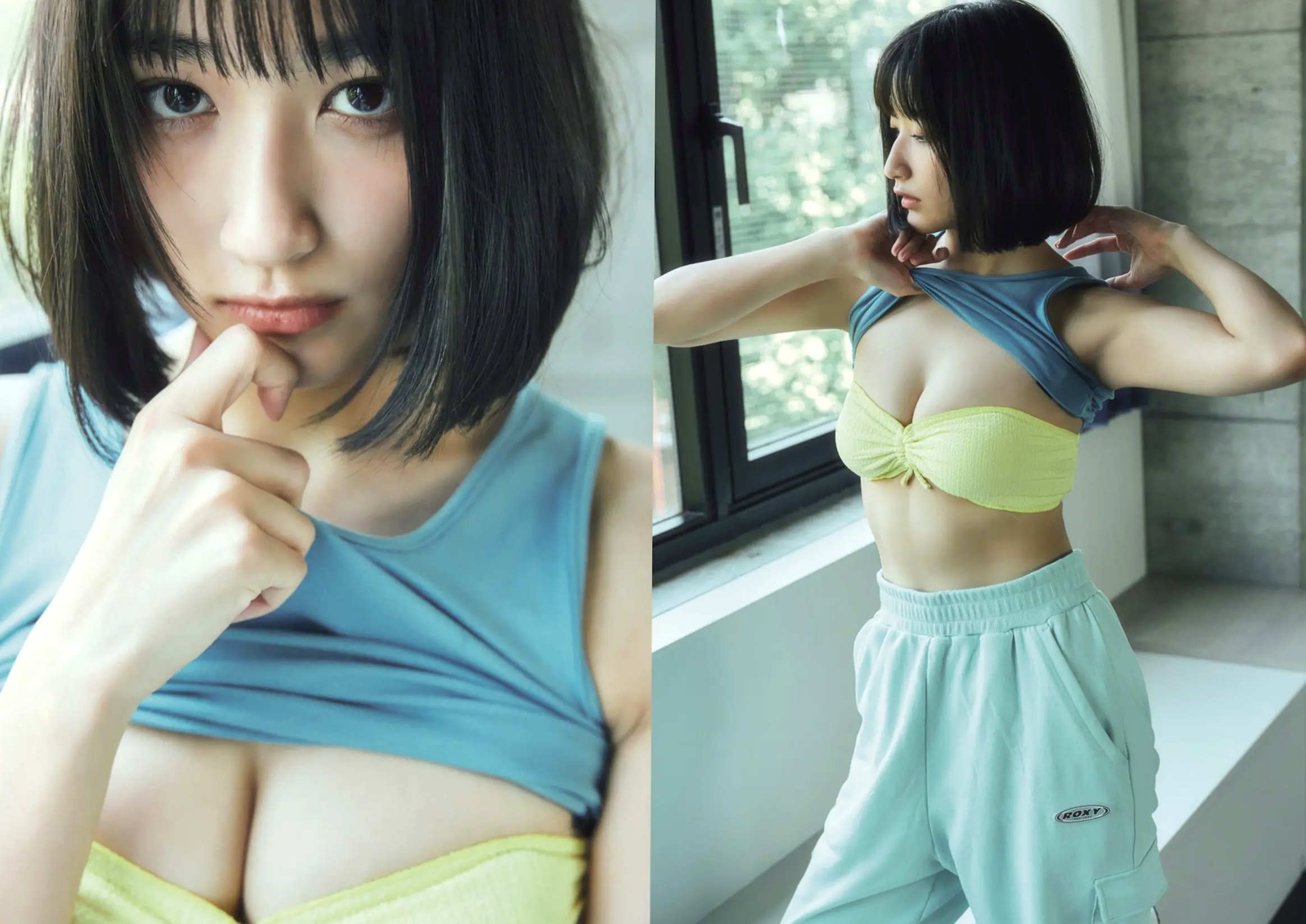 水野瞳 - 夏物語:元气短发娇俏写真,泳装戏水演绎清新夏日清凉少女私房感