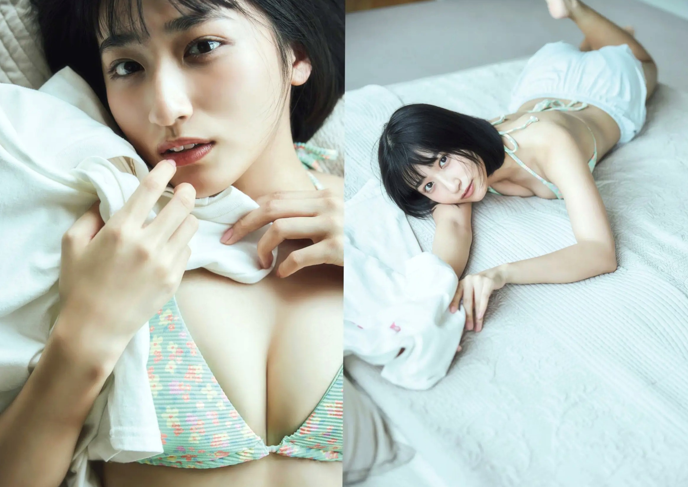 水野瞳 - 夏物語:元气短发娇俏写真,泳装戏水演绎清新夏日清凉少女私房感