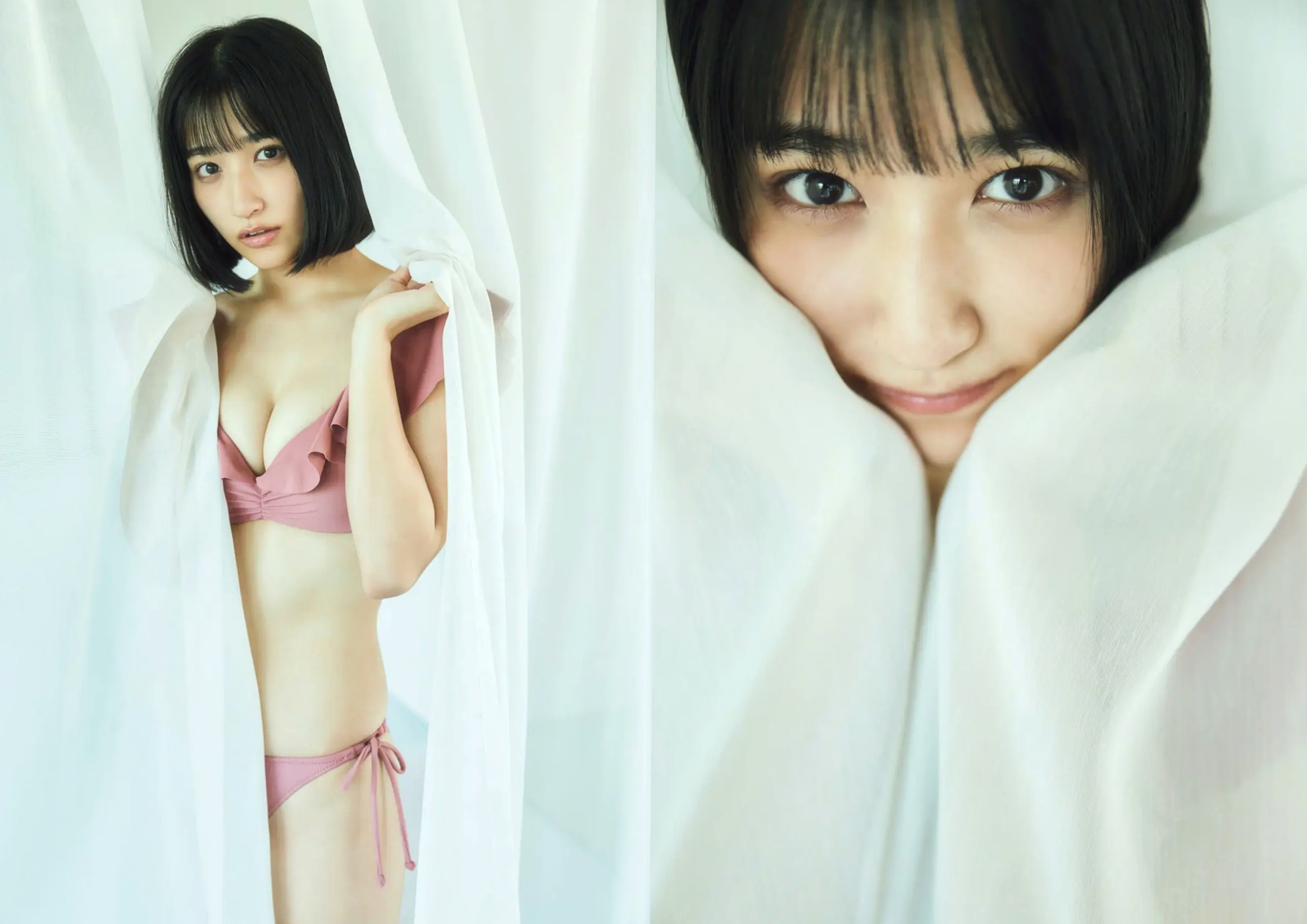 水野瞳 - 夏物語:元气短发娇俏写真,泳装戏水演绎清新夏日清凉少女私房感