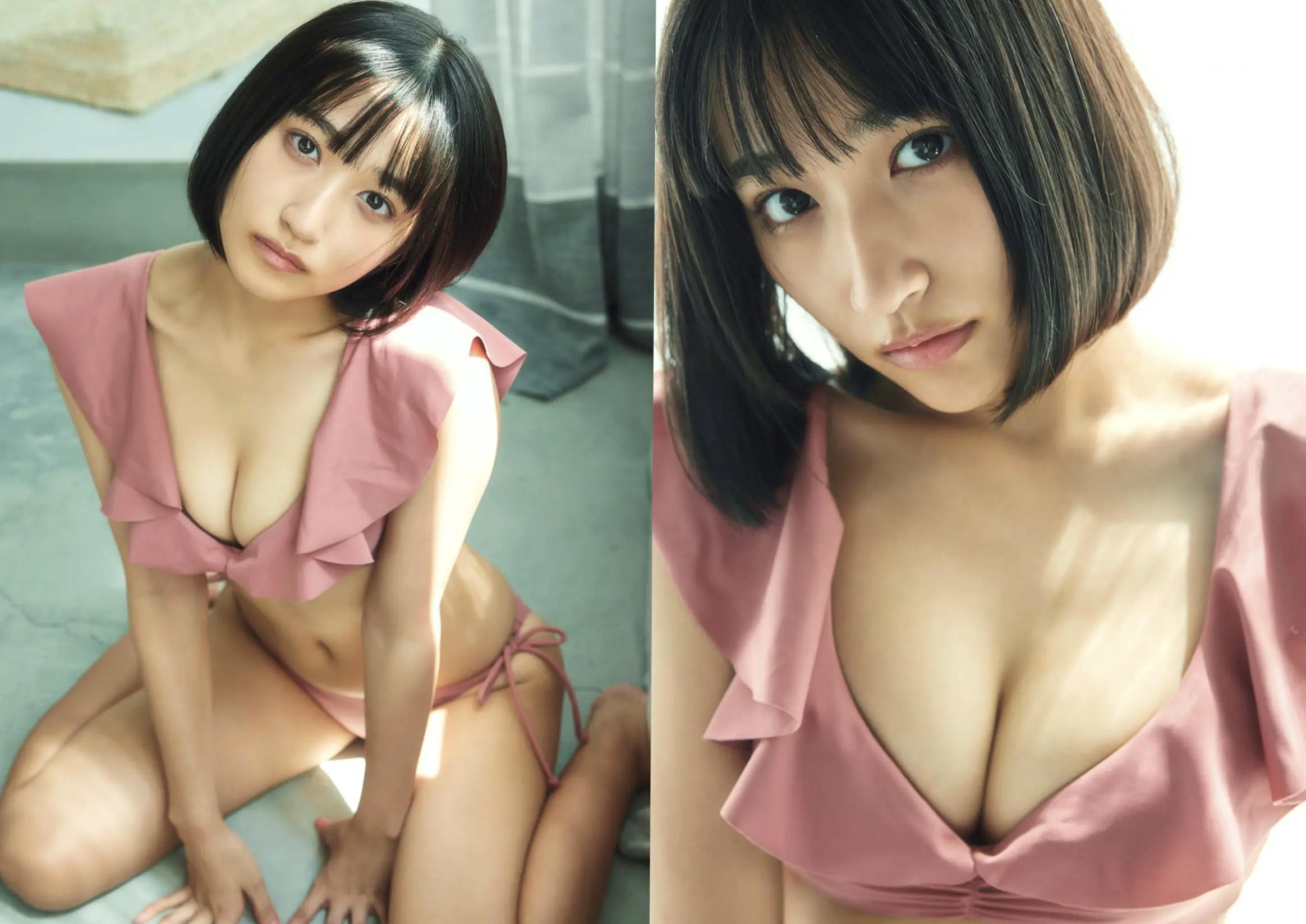 水野瞳 - 夏物語:元气短发娇俏写真,泳装戏水演绎清新夏日清凉少女私房感