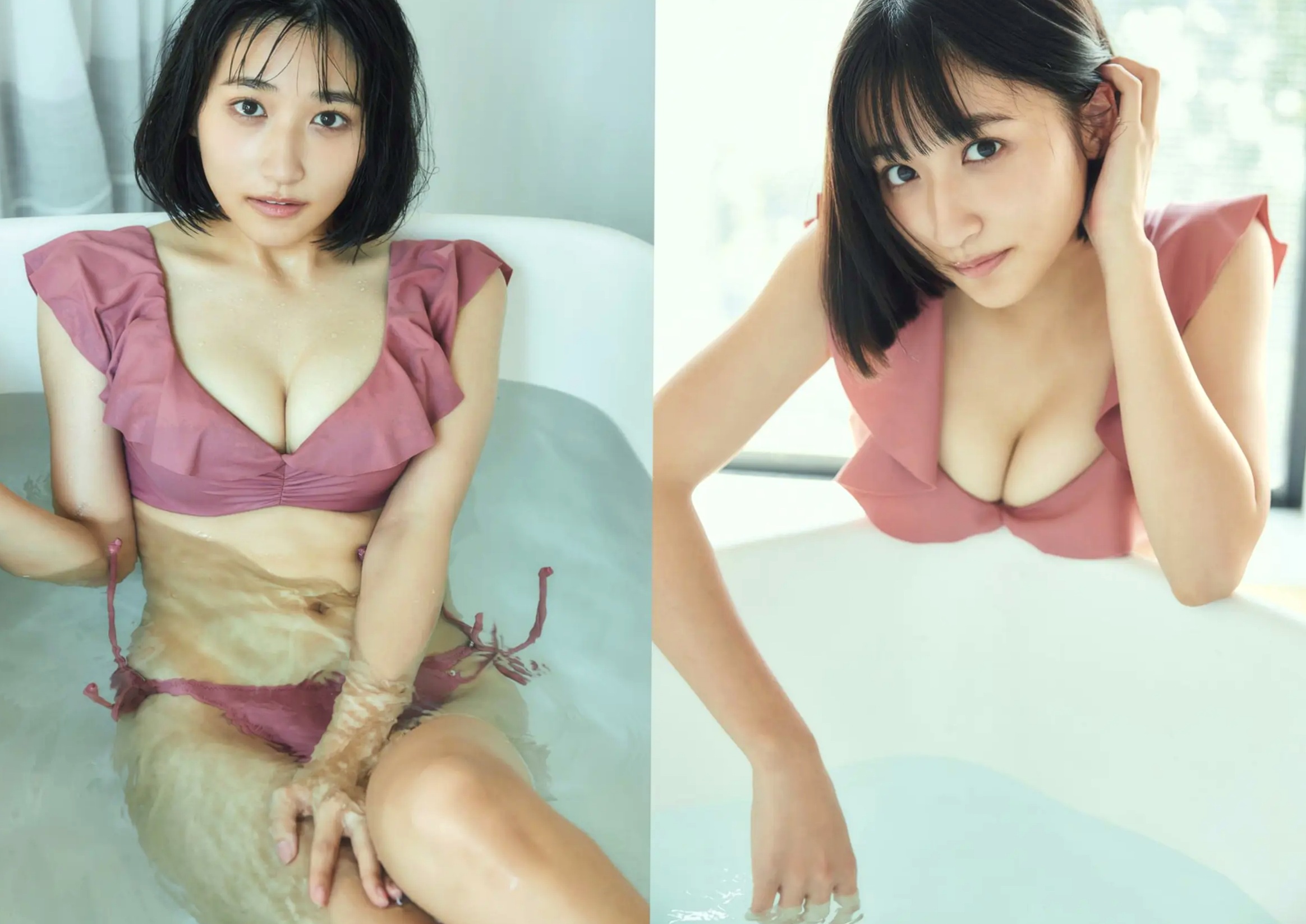 水野瞳 - 夏物語:元气短发娇俏写真,泳装戏水演绎清新夏日清凉少女私房感