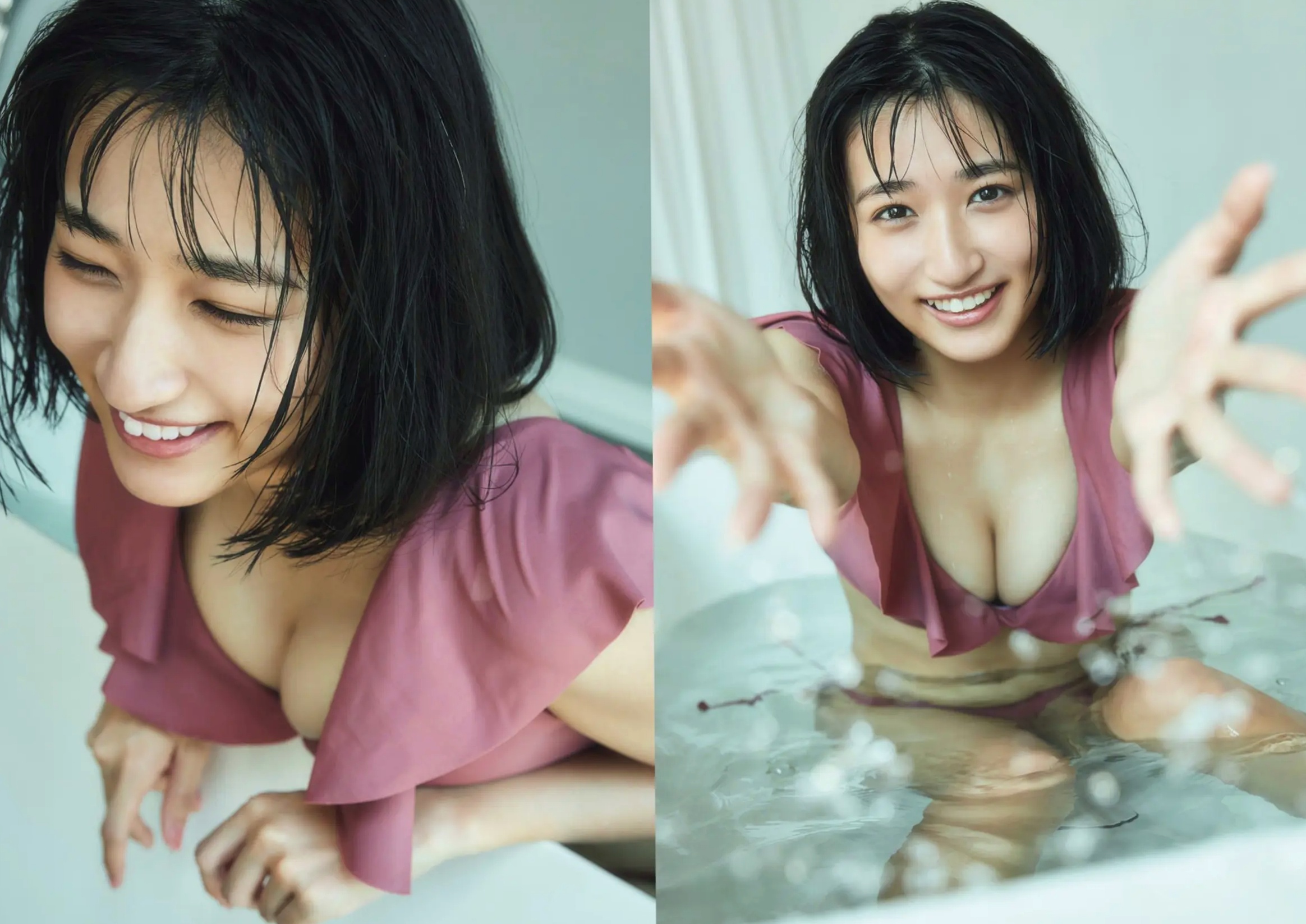 水野瞳 - 夏物語:元气短发娇俏写真,泳装戏水演绎清新夏日清凉少女私房感