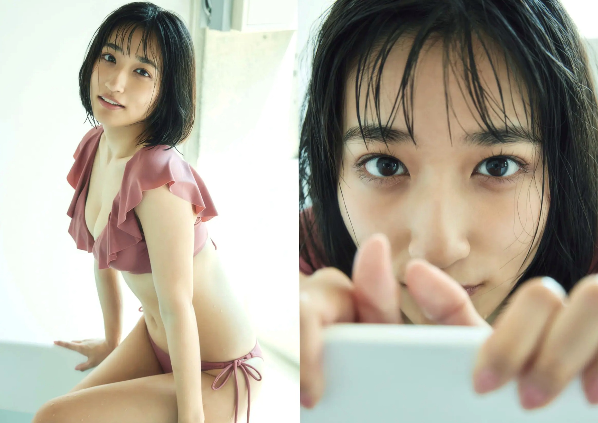 水野瞳 - 夏物語:元气短发娇俏写真,泳装戏水演绎清新夏日清凉少女私房感