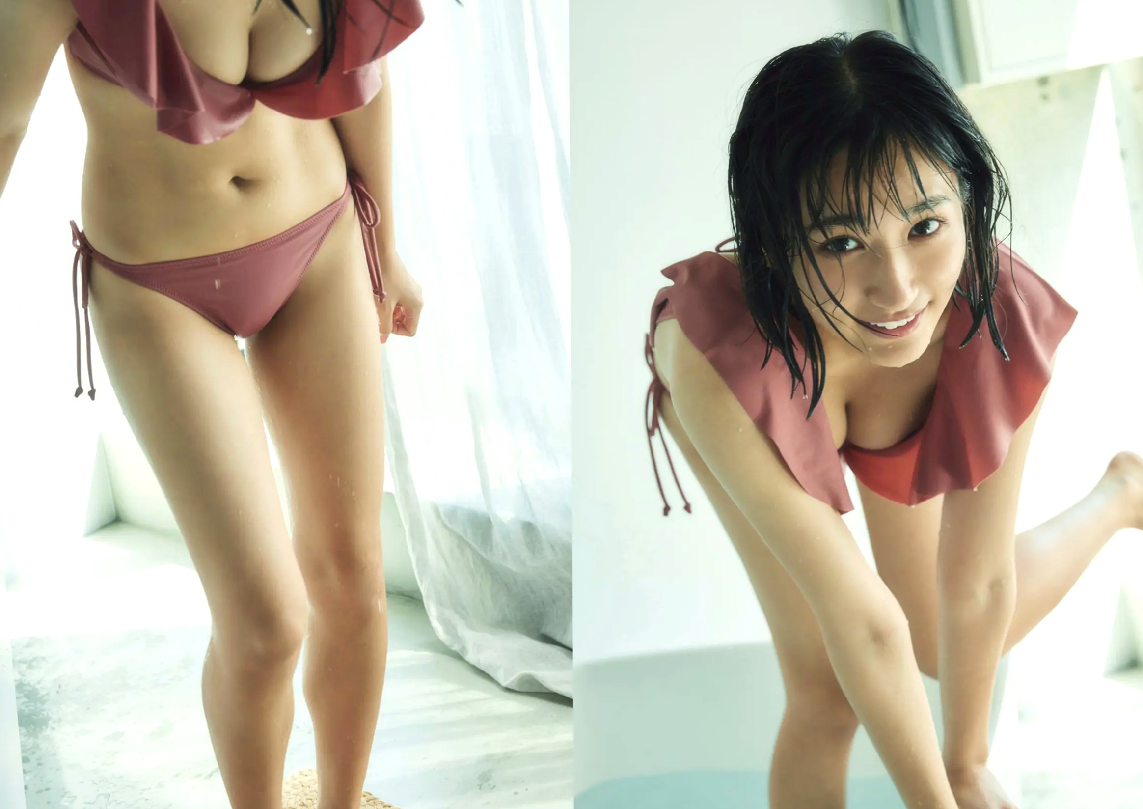 水野瞳 - 夏物語:元气短发娇俏写真,泳装戏水演绎清新夏日清凉少女私房感