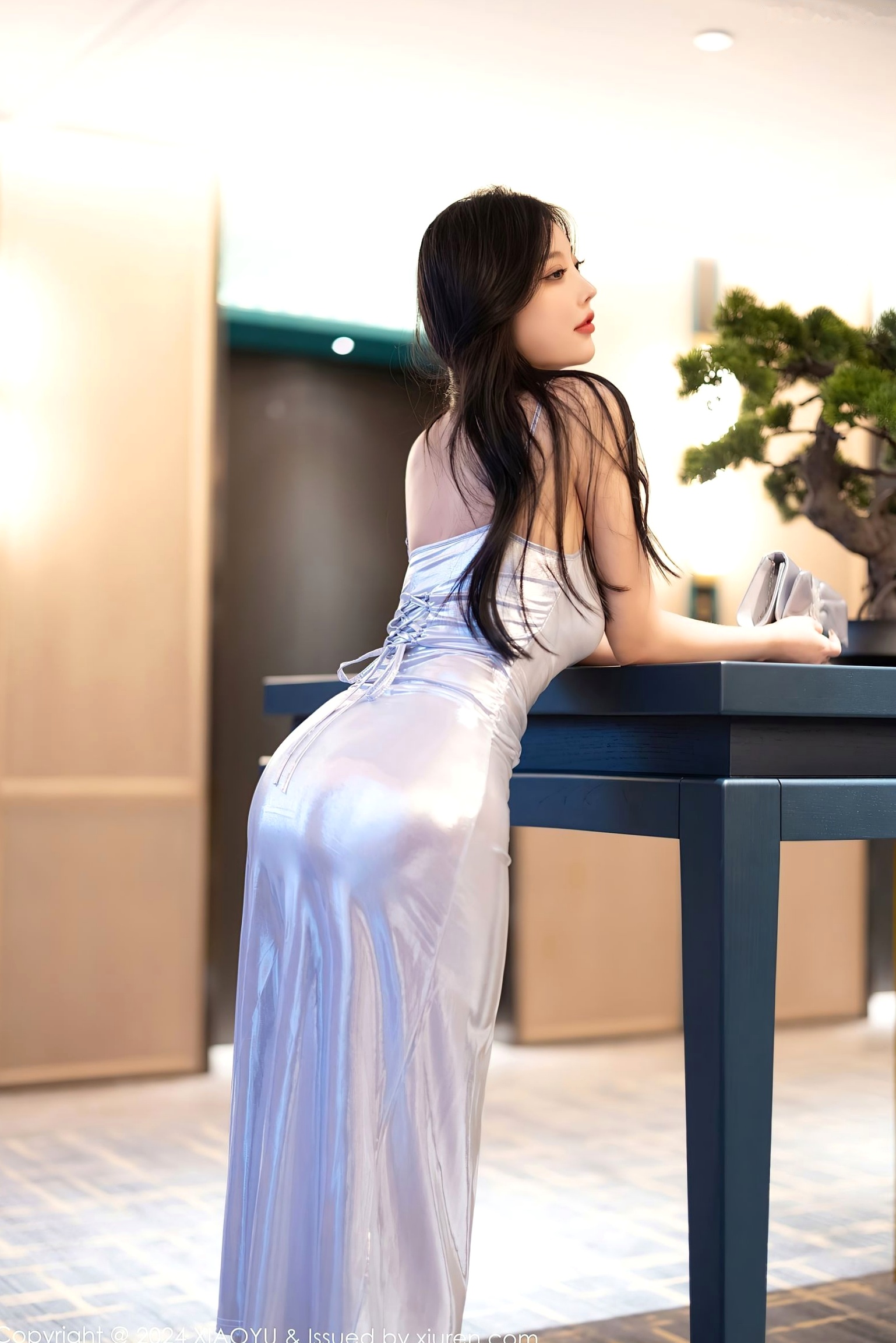 Gallery - XiaoYu语画界 - Painting World -1179-杨晨晨Yome-银色亮面吊带长裙与黑色皮质私房-极品傲人身材性感写真-2024.01.05-无圣光大尺度语画界 - Painting World 极品性感私房照尤物人间胸器 女神私房照_秀色女神