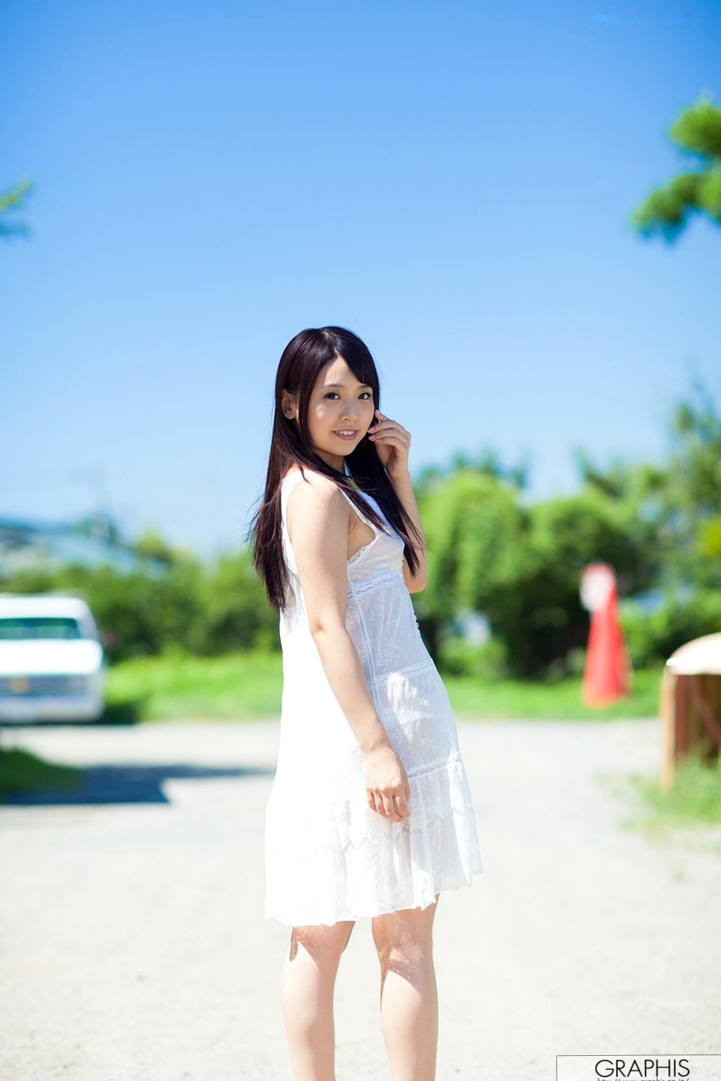 Graphis_桥本麻耶(Maya Hashimoto)清新户外写真,迷人诱惑初次出道美图集