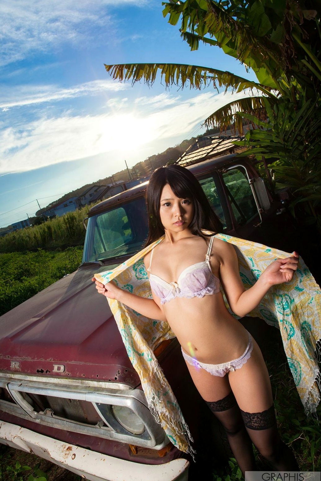 Graphis_桥本麻耶(Maya Hashimoto)清新户外写真,迷人诱惑初次出道美图集