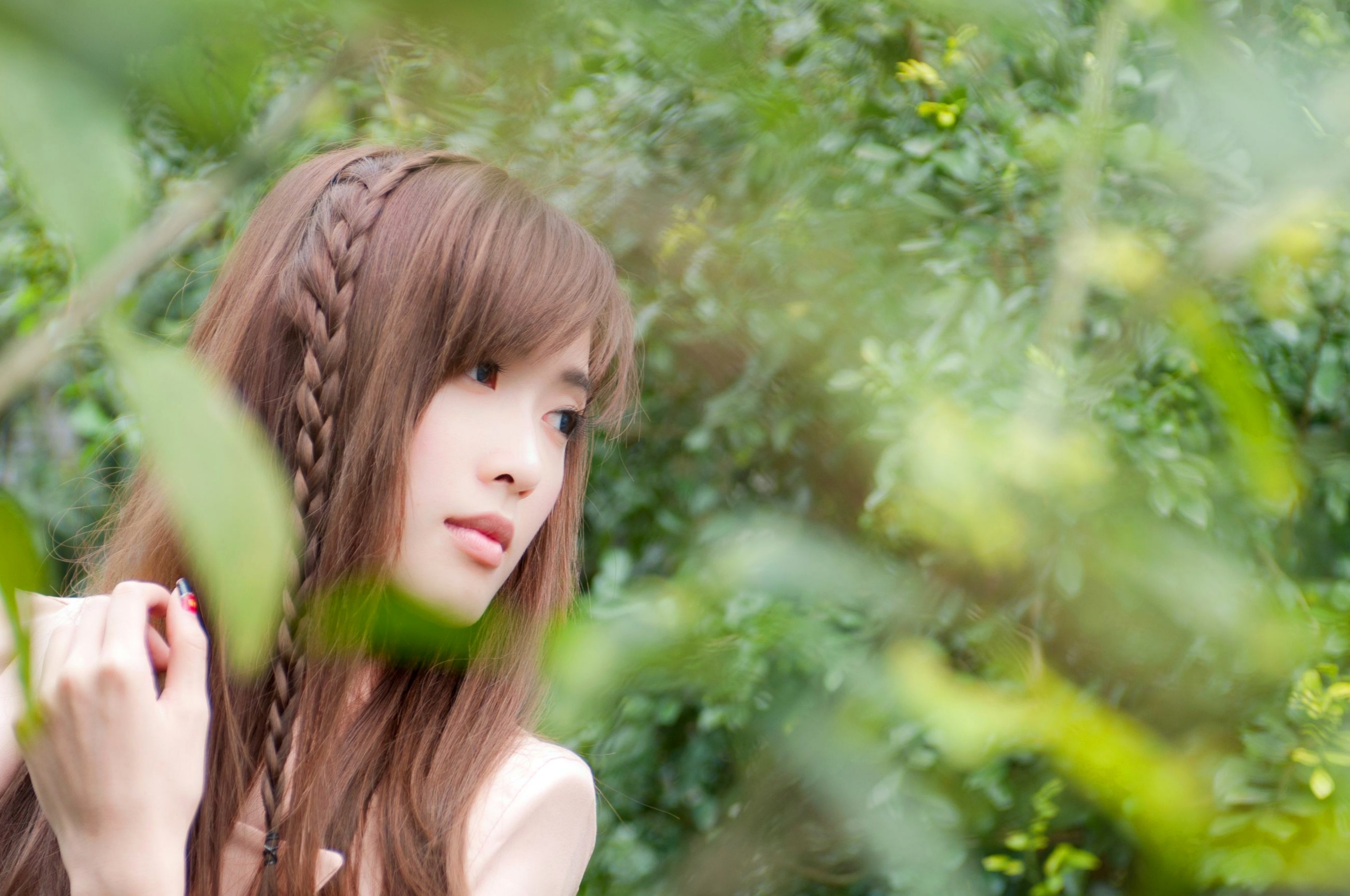 台湾正妹Kila晶晶/金允乔校园美拍:清新纯美针织衫户外写真系列图片