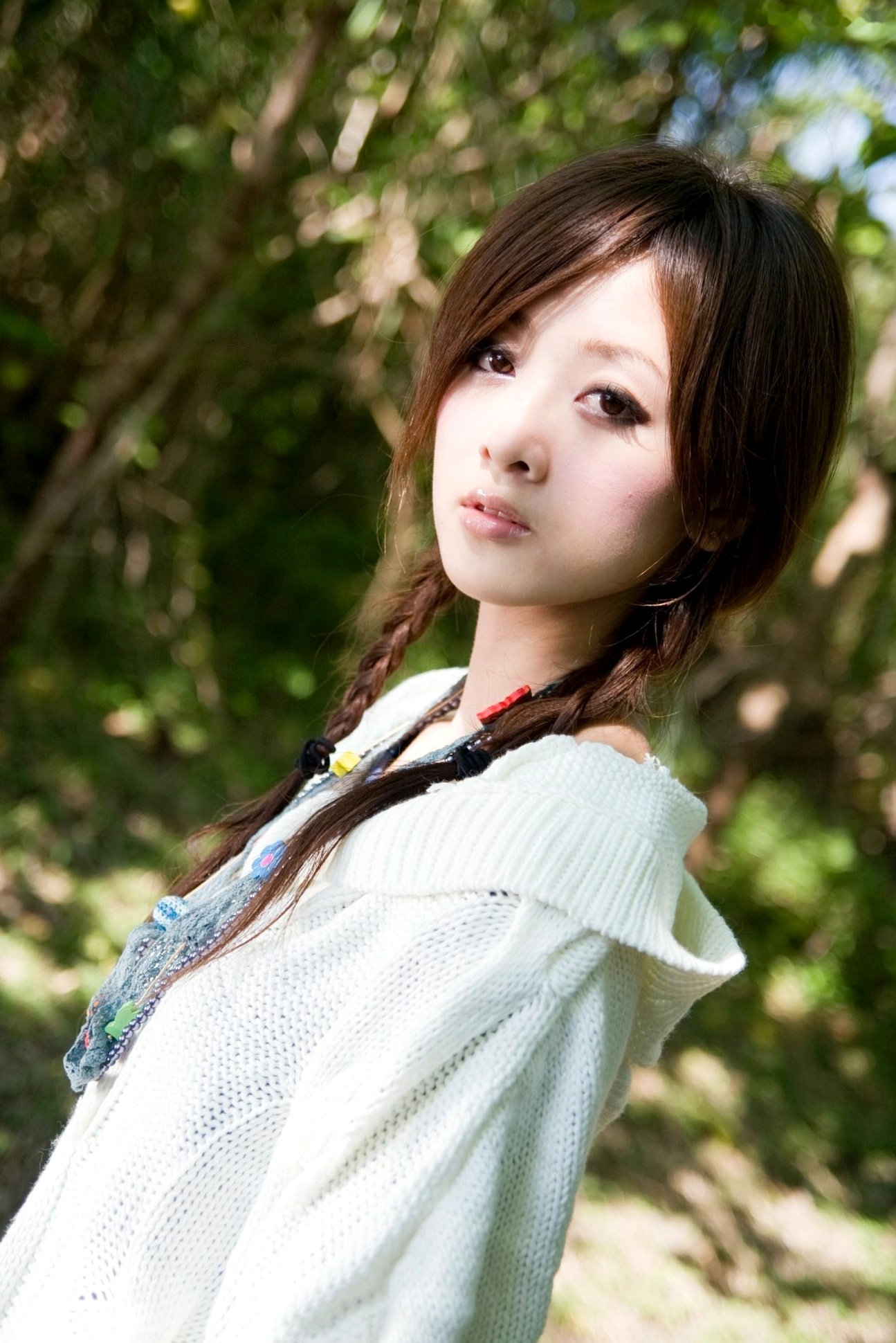 台湾正妹张凯洁/张允霏《關渡外拍》双麻花辫青春少女清新户外写真集