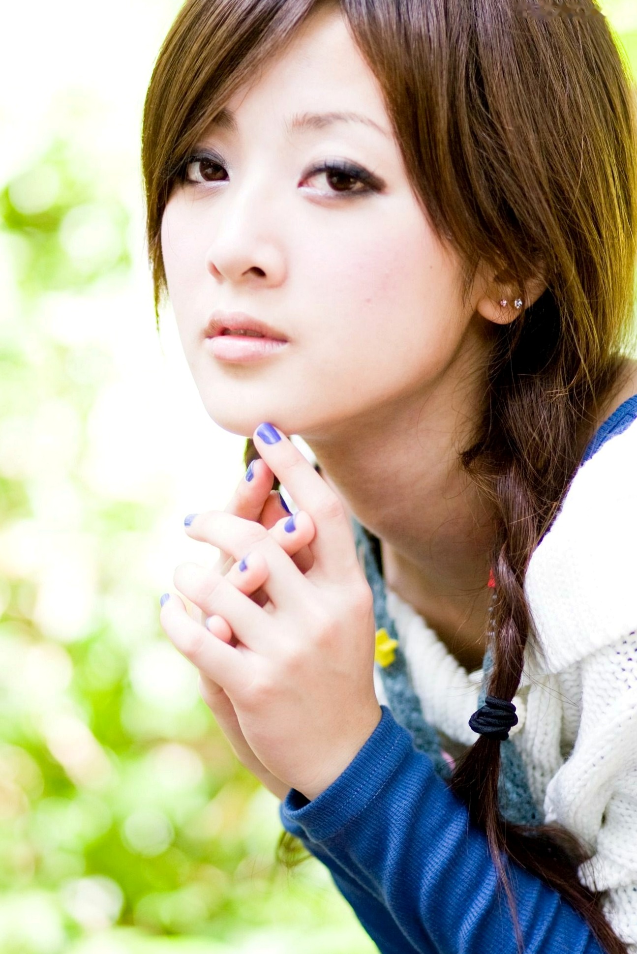 台湾正妹张凯洁/张允霏《關渡外拍》双麻花辫青春少女清新户外写真集