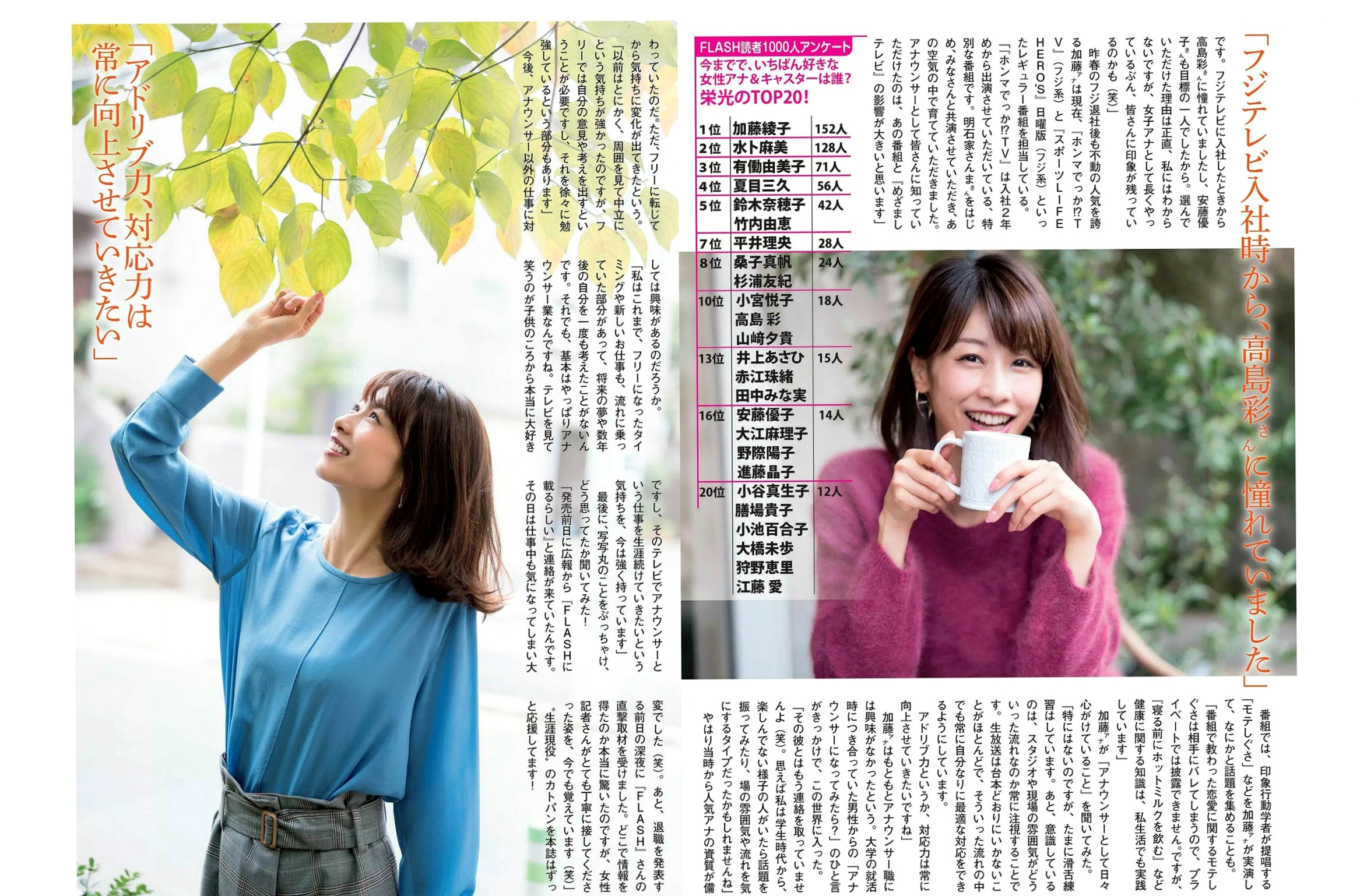 FLASH杂志写真:加藤绫子职场风采与清纯泳装特辑,汇集わちみなみ、堀口としみ等女神风尚