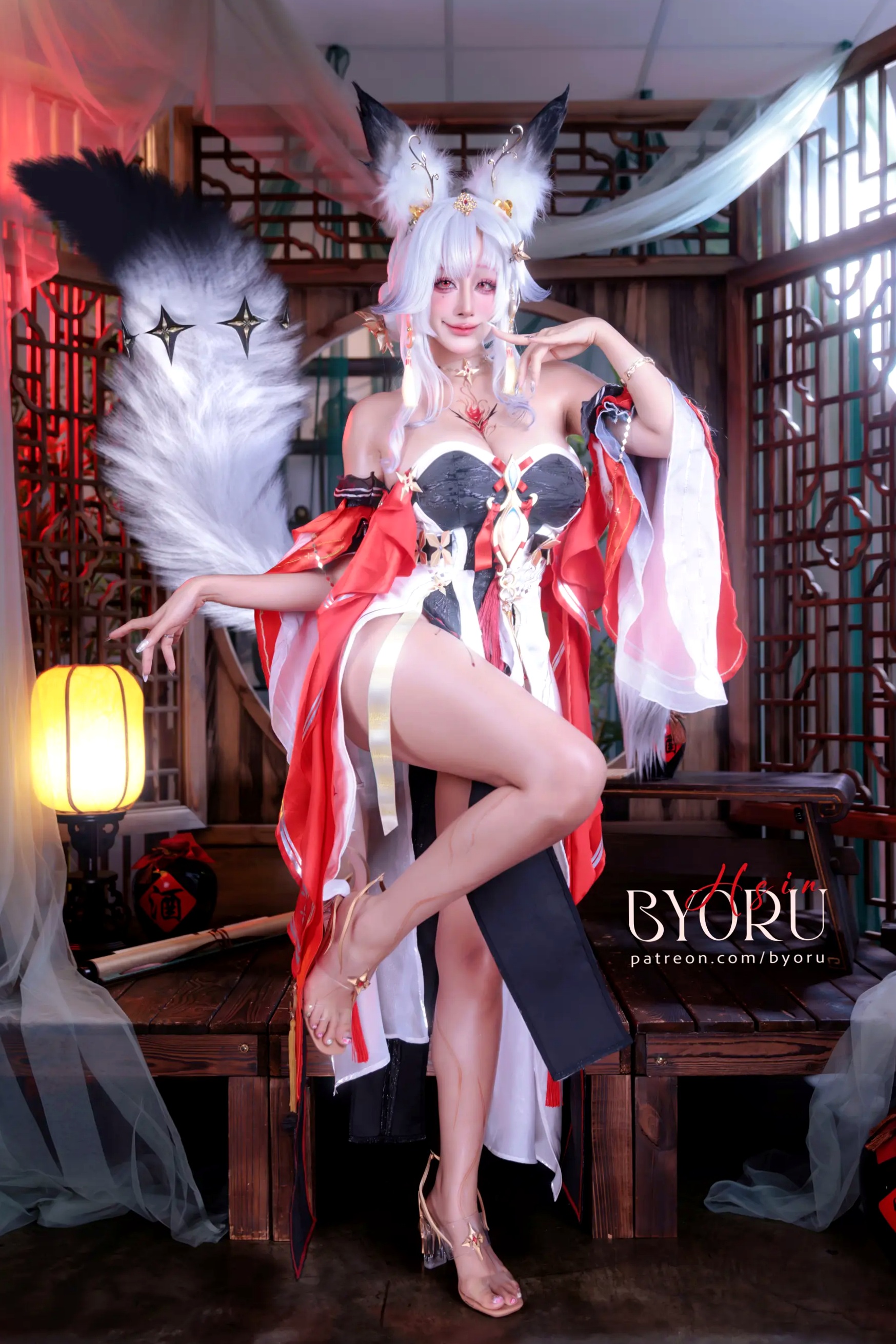Gallery - Byoru鸣潮Hsin角色扮演,极致古风狐妖COS,波涛胸涌性感写真集角色扮演性感波涛胸涌诱惑人间胸器 女神私房照_秀色女神