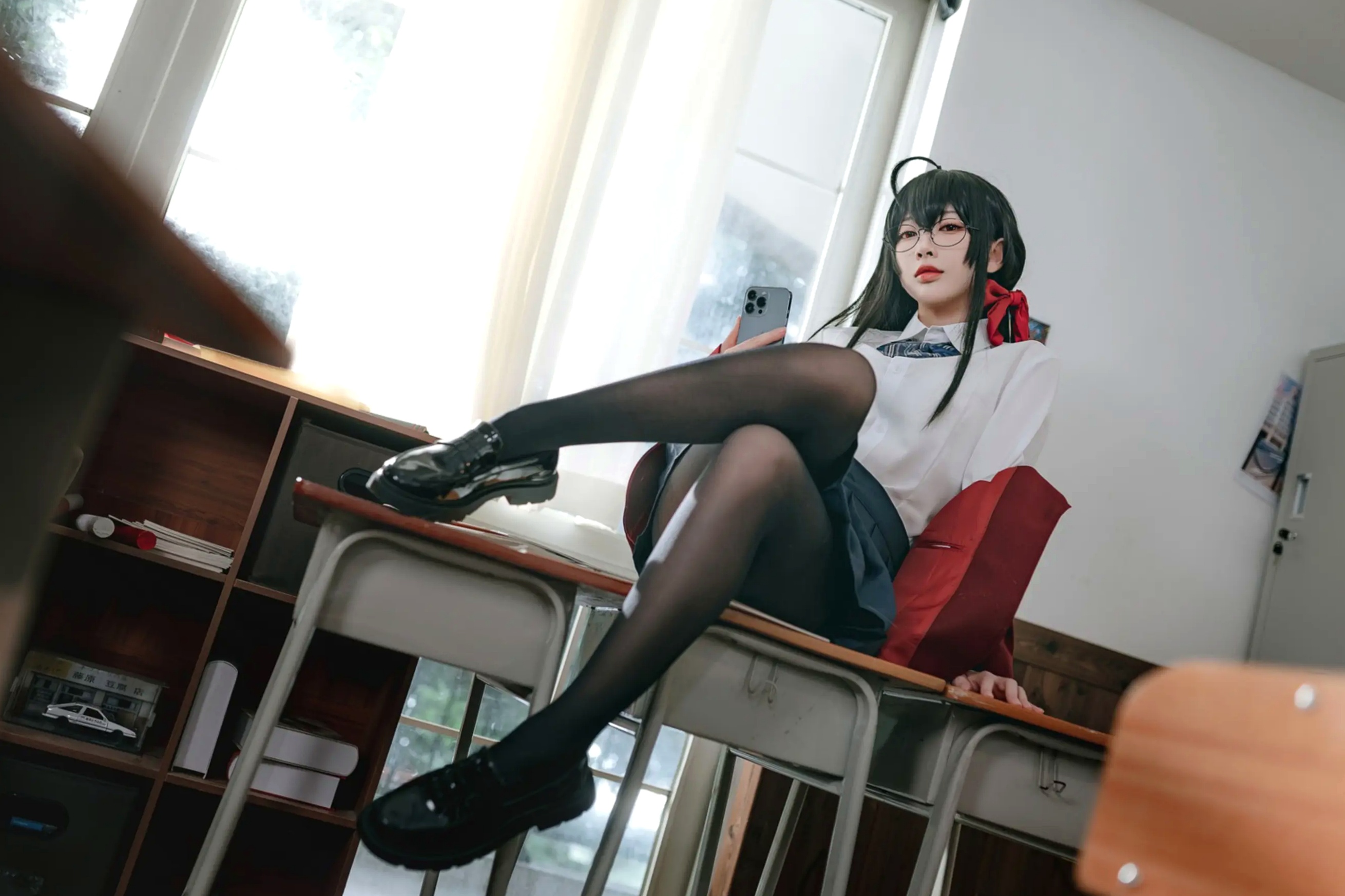 宫本桜 - 大凤JK制服黑丝校园私房照