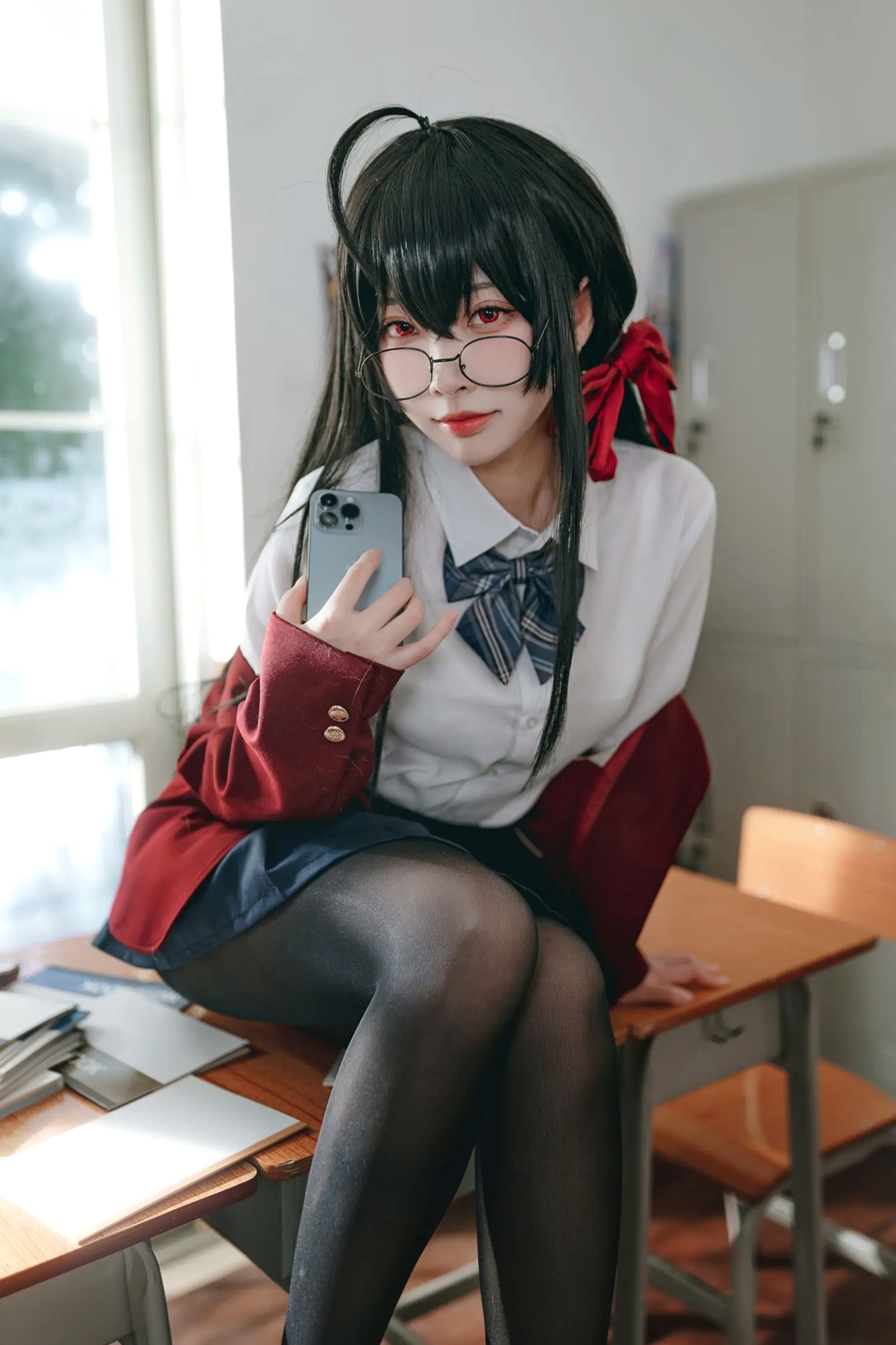 宫本桜 - 大凤JK制服黑丝校园私房照