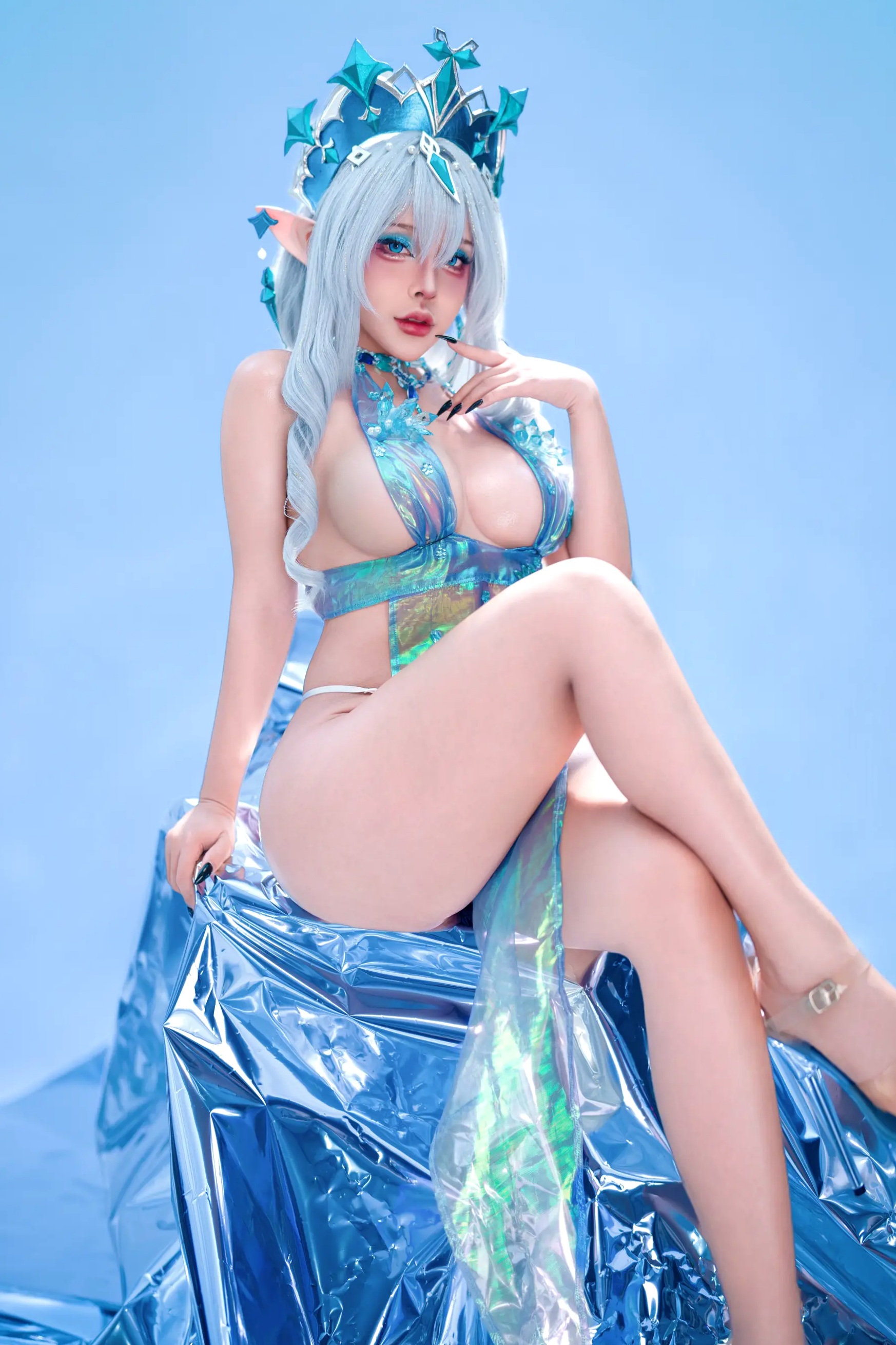 Sayo Momo - Tsaritsa 氷の女皇 原神角色扮演 冰之女皇大尺度私房诱惑