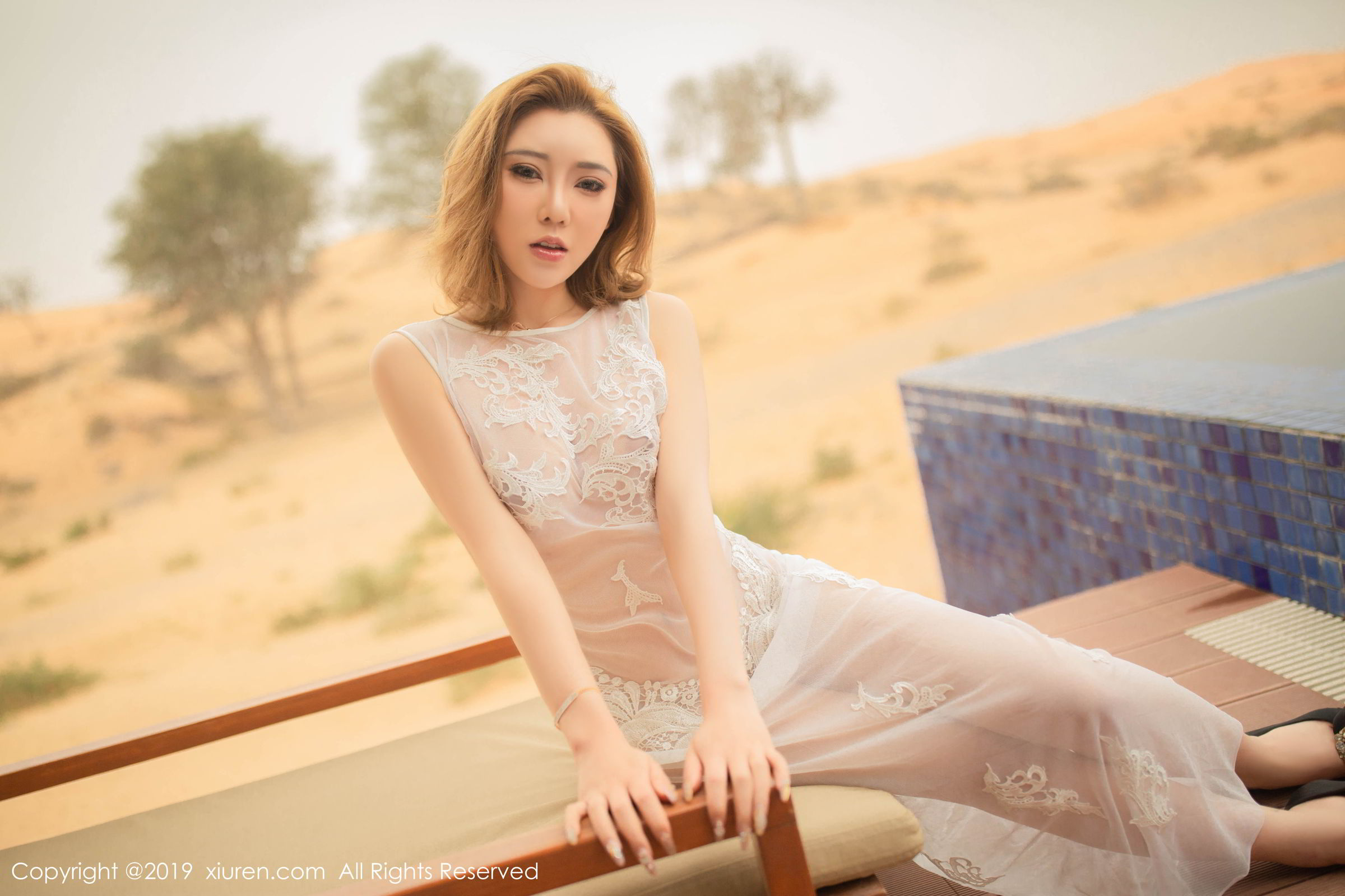 性感模特萌汉药baby 沙漠里的媚骨柔情