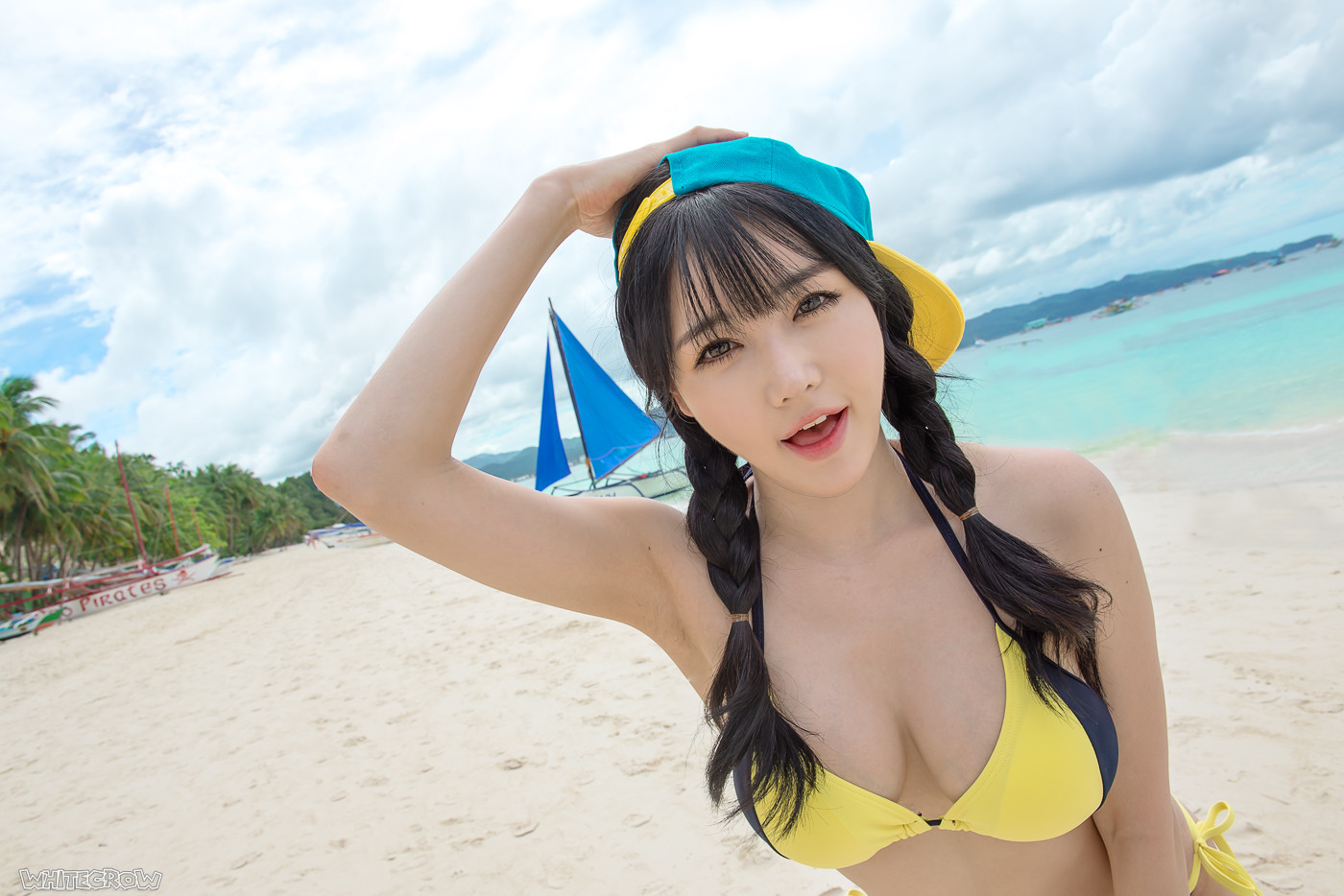 韩佳恩(한가은) 比基尼沙滩写真图