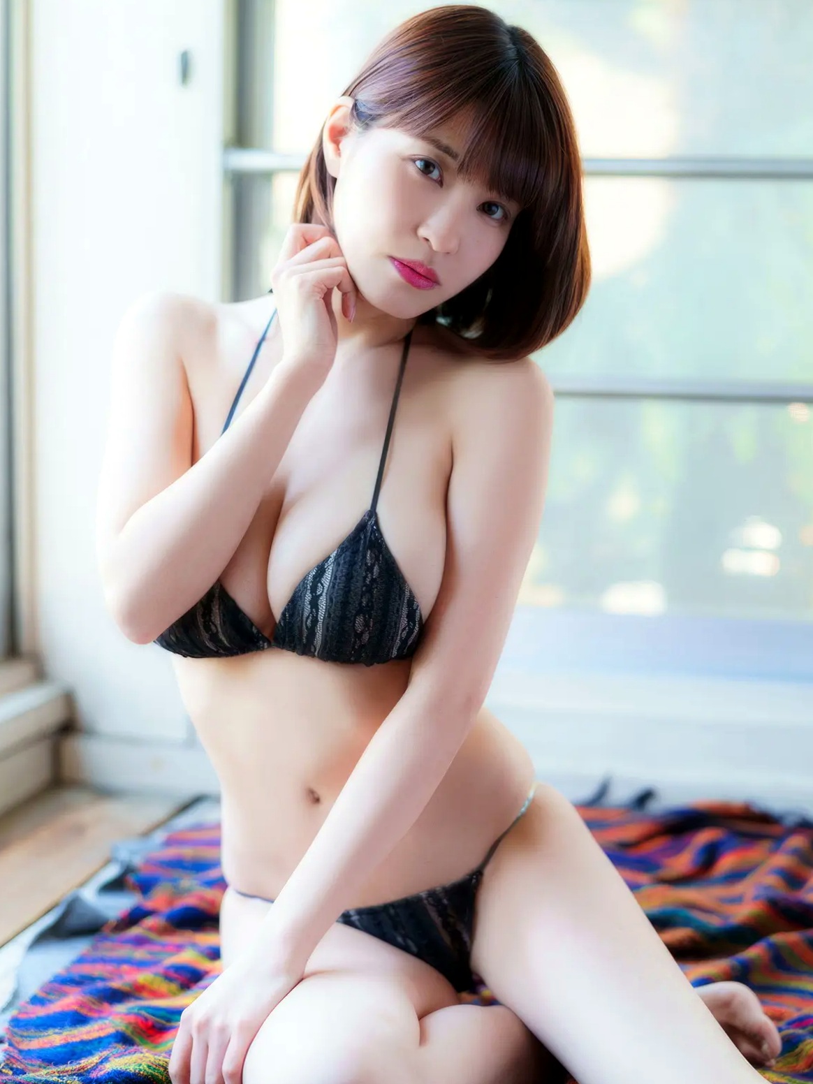岸明日香 - DX 揺れるG捜査線!清新家居比基尼与优雅吊带裙性感写真