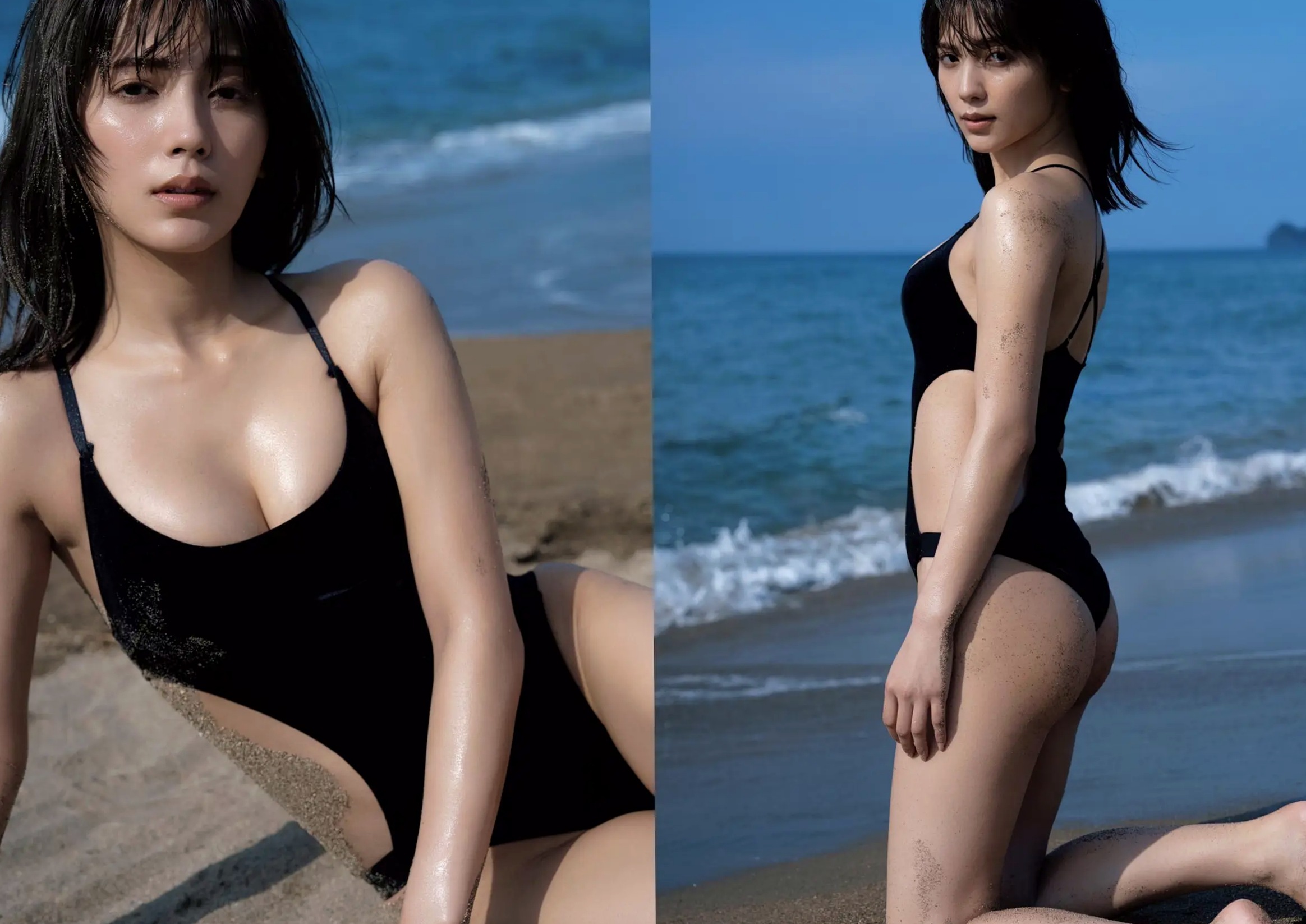 《南里美希 - jamais vu》日本女神清纯街拍与沙滩大尺度性感湿身写真