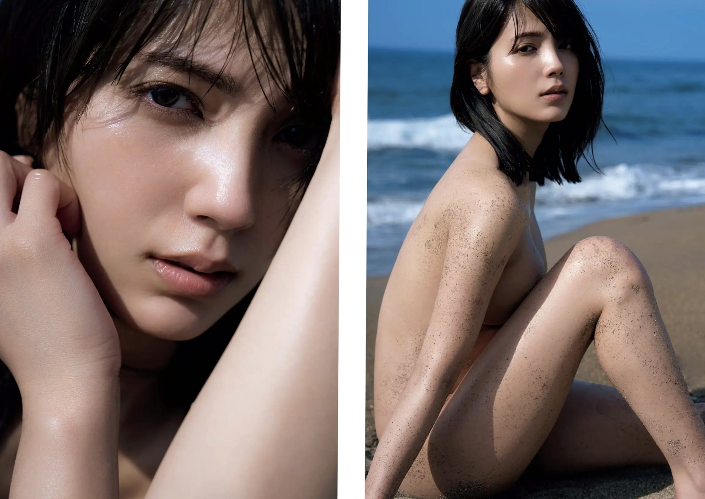 《南里美希 - jamais vu》日本女神清纯街拍与沙滩大尺度性感湿身写真