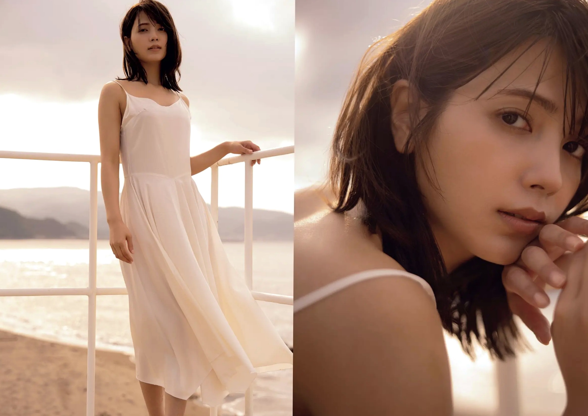 《南里美希 - jamais vu》日本女神清纯街拍与沙滩大尺度性感湿身写真