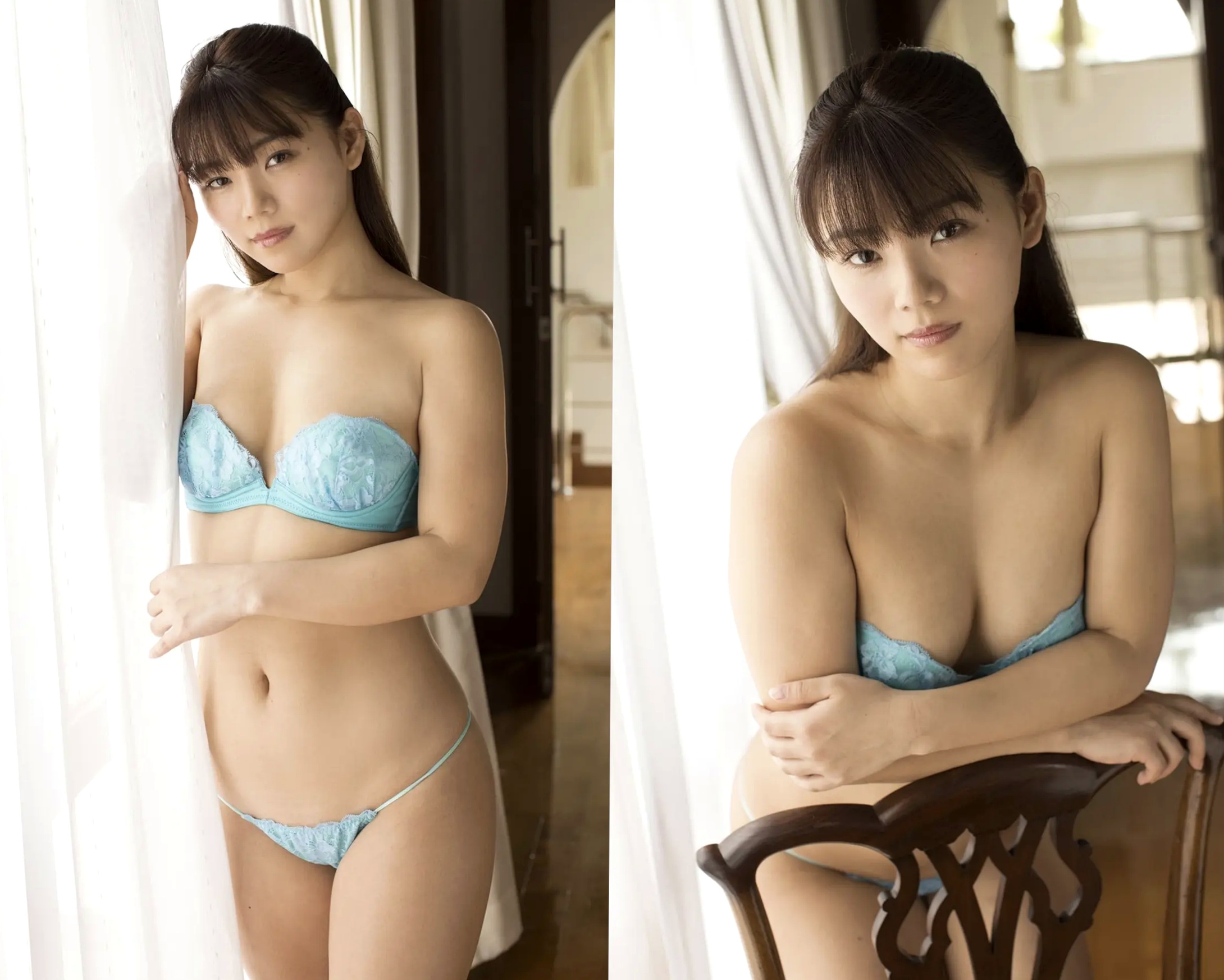 大川成美性感私房写真:家居丝袜风情与浴室湿身诱惑美臀